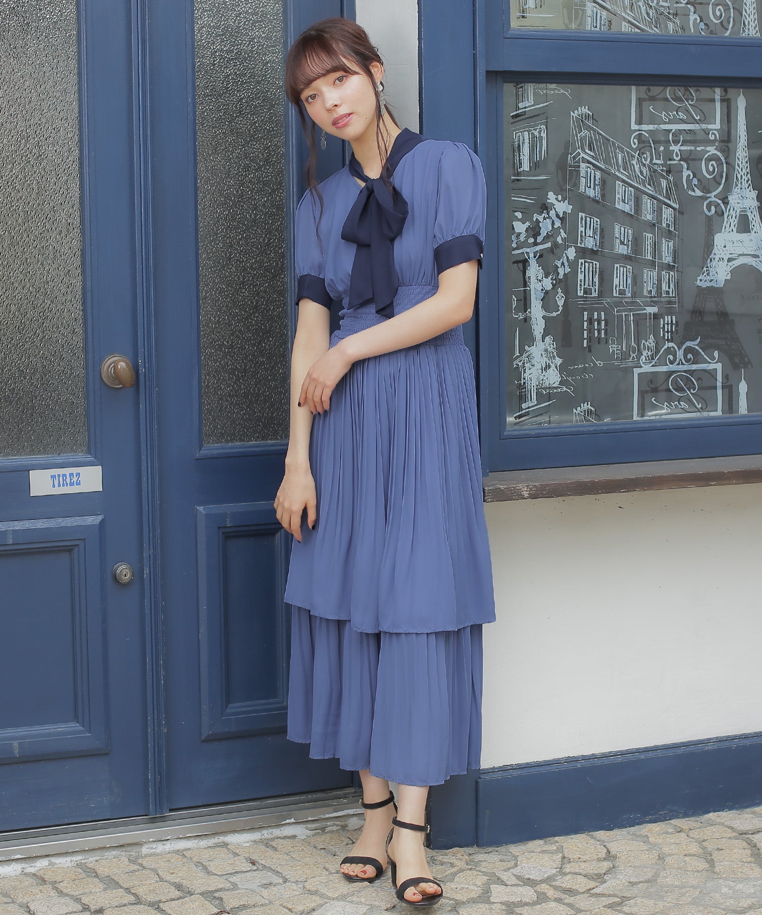 ブルー model:164cm 着用サイズ:M