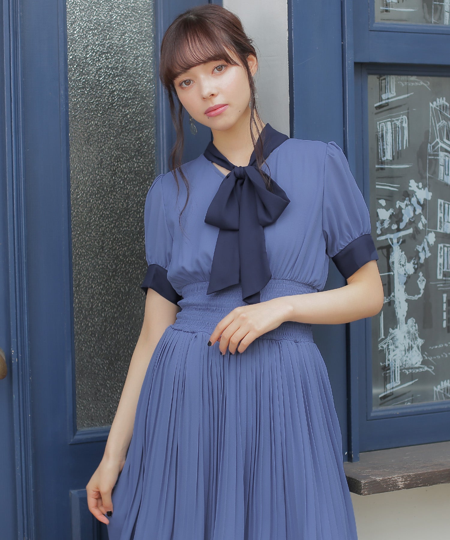 ブルー model:164cm 着用サイズ:M