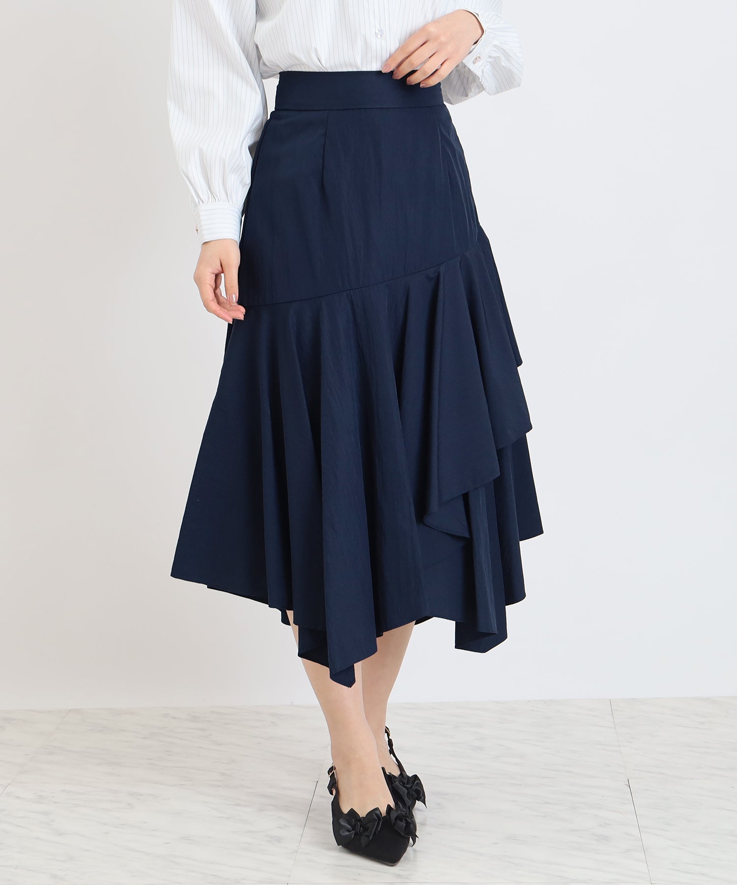 ネイビー model:156cm 着用サイズ:M