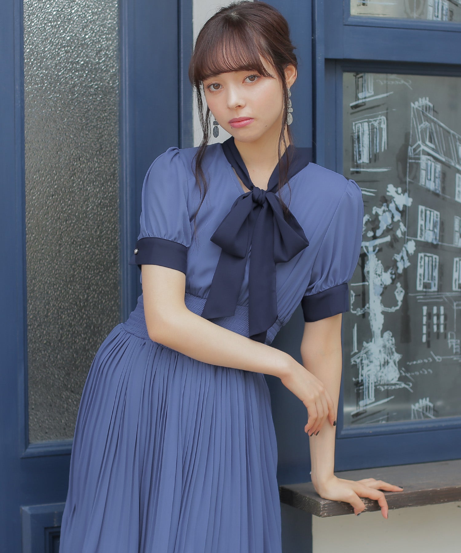 ブルー model:164cm 着用サイズ:M