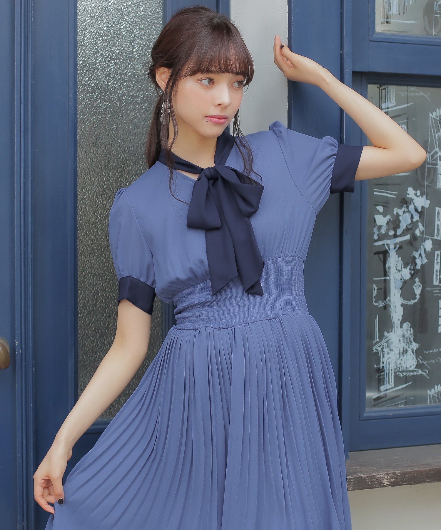 ブルー model:164cm 着用サイズ:M