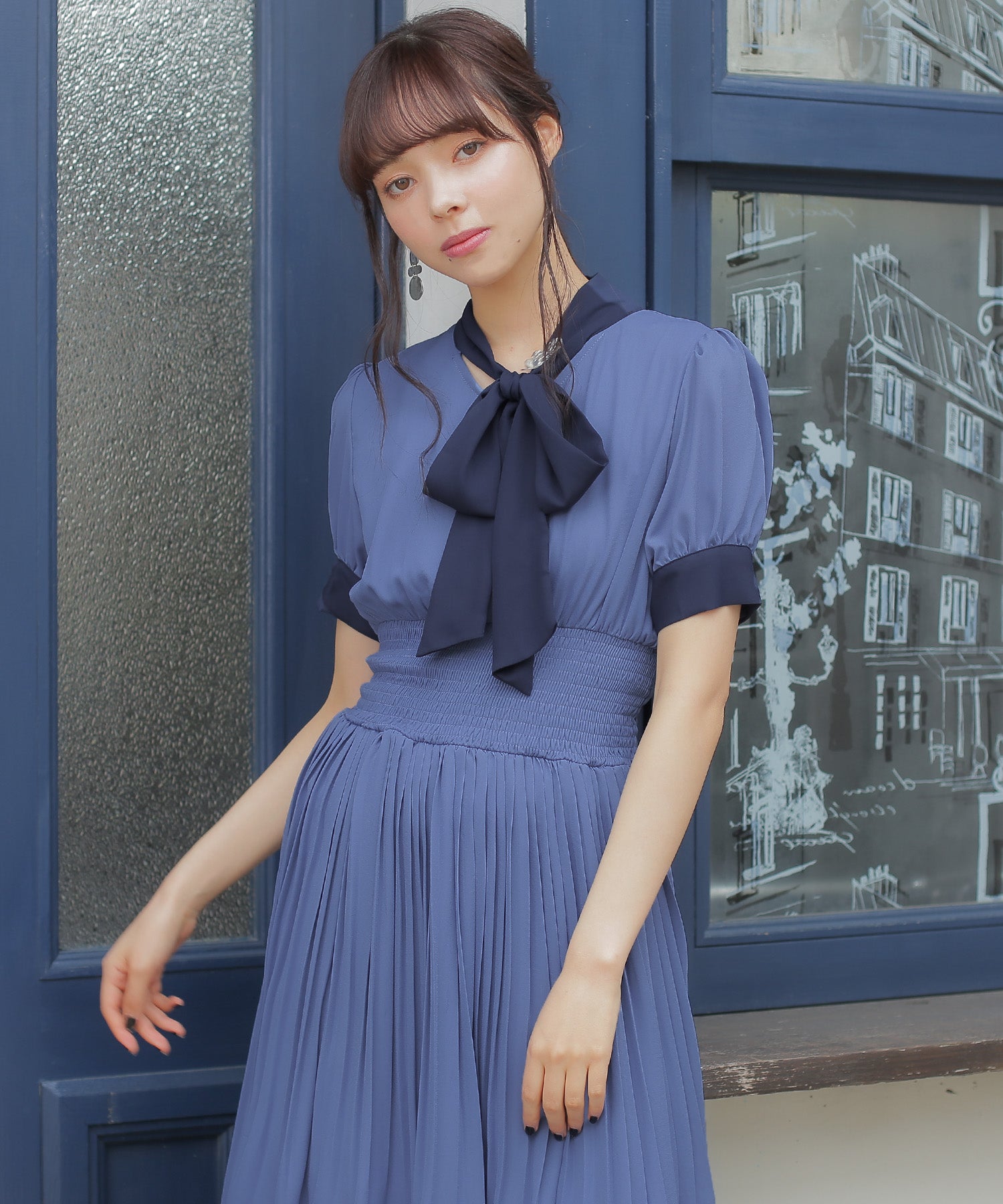 ブルー model:164cm 着用サイズ:M