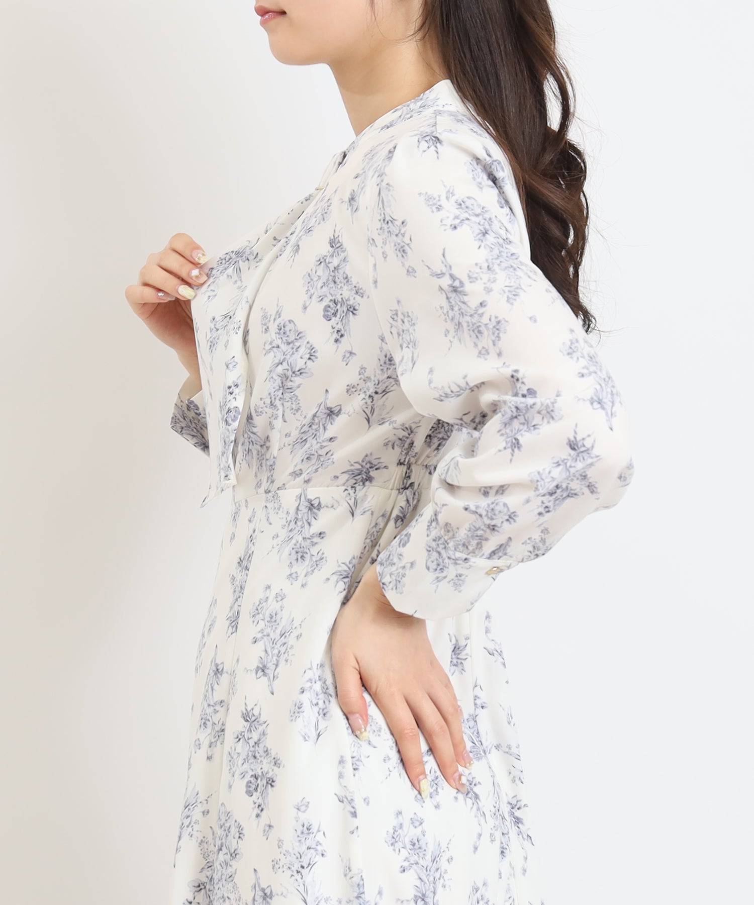 ホワイト×ブルー model:160cm 着用サイズ:M