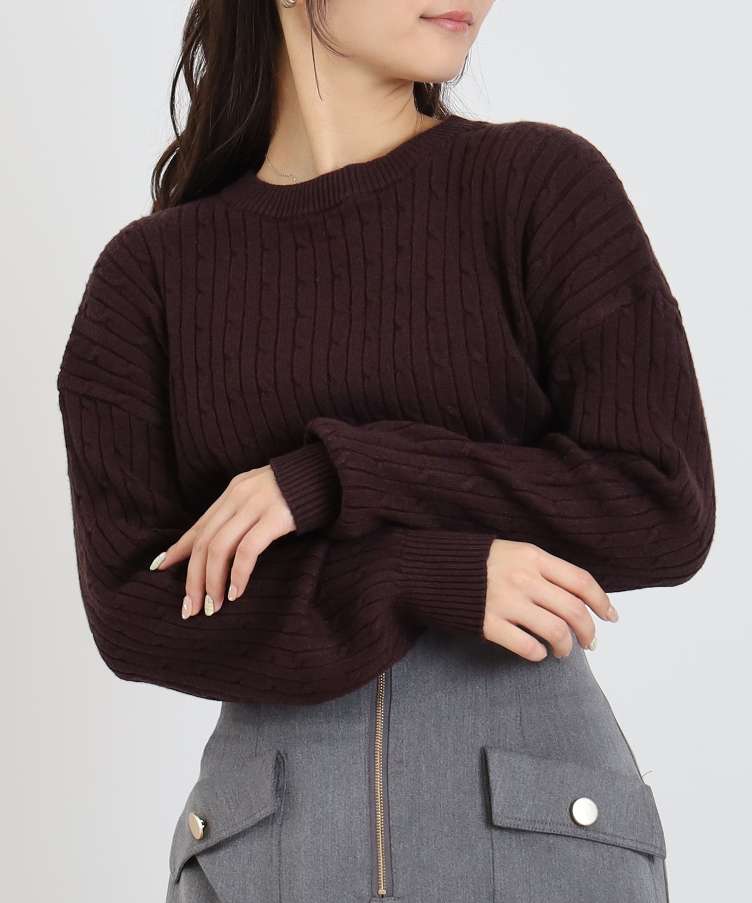 ブラウン model:160 着用サイズ:M