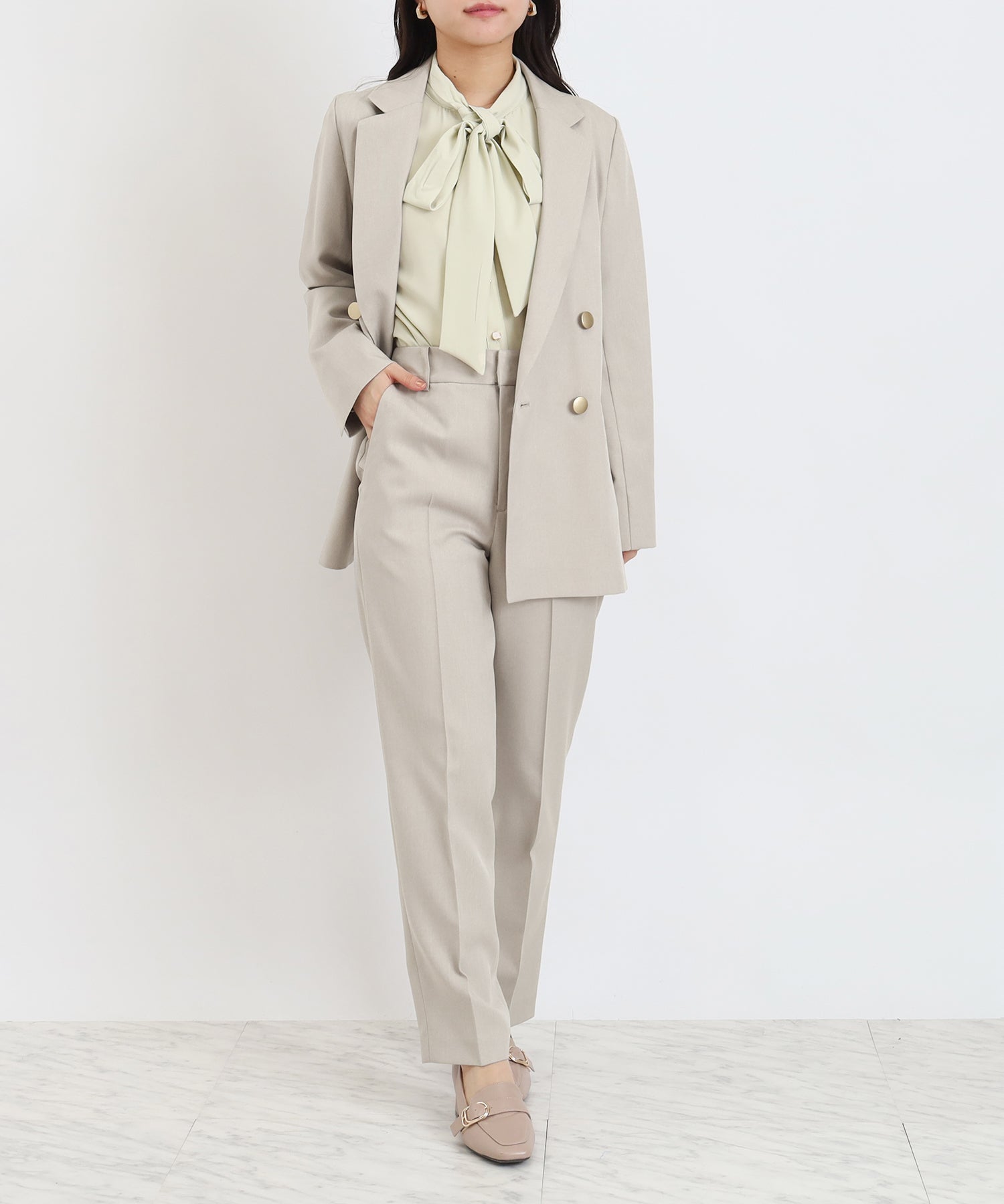 グレージュ model:156cm 着用サイズ:S