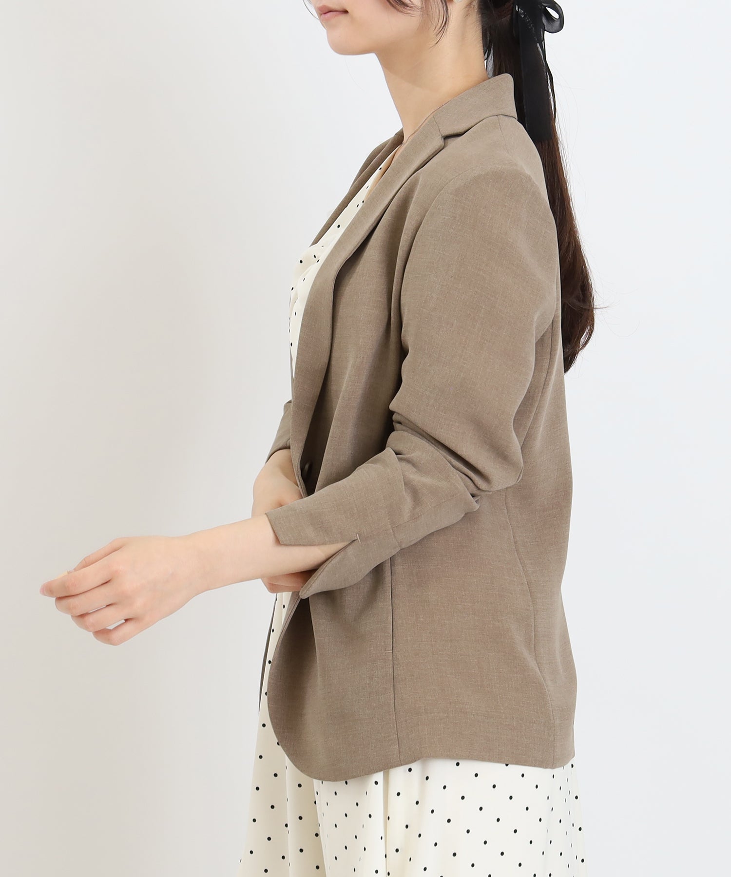 ベージュ model:160cm 着用サイズ:M