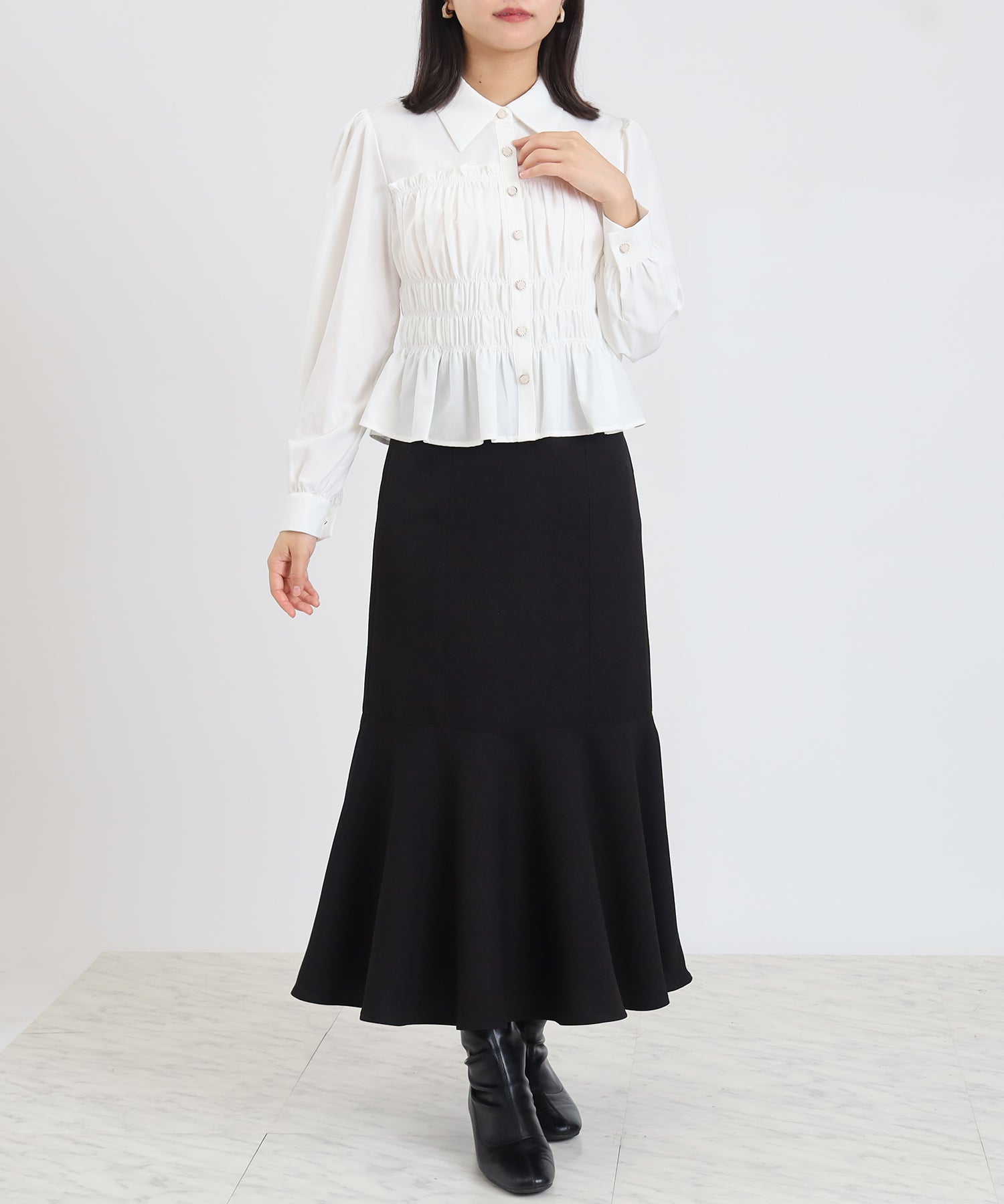 ホワイト model:156 着用サイズ:M