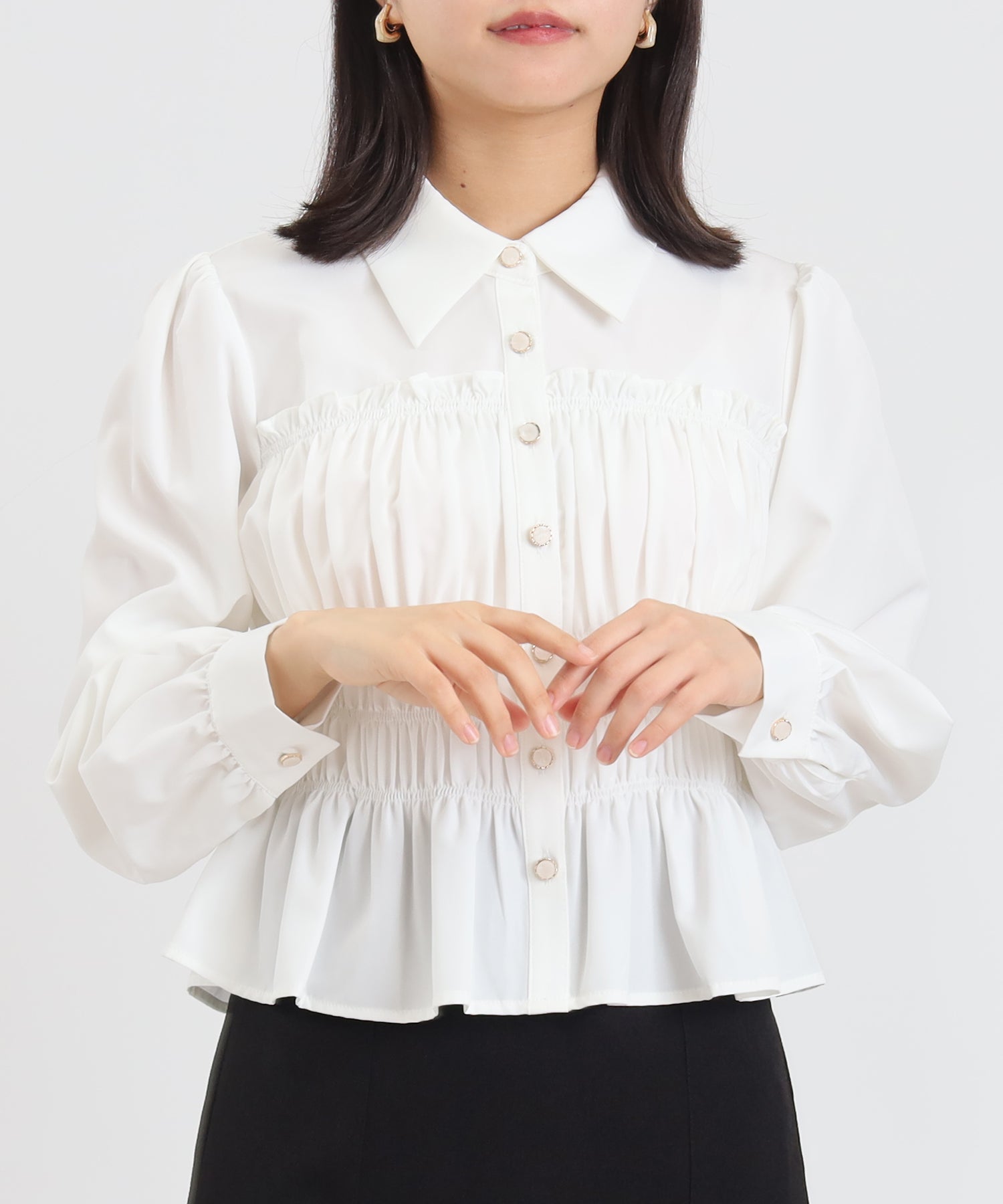 ホワイト model:156 着用サイズ:M