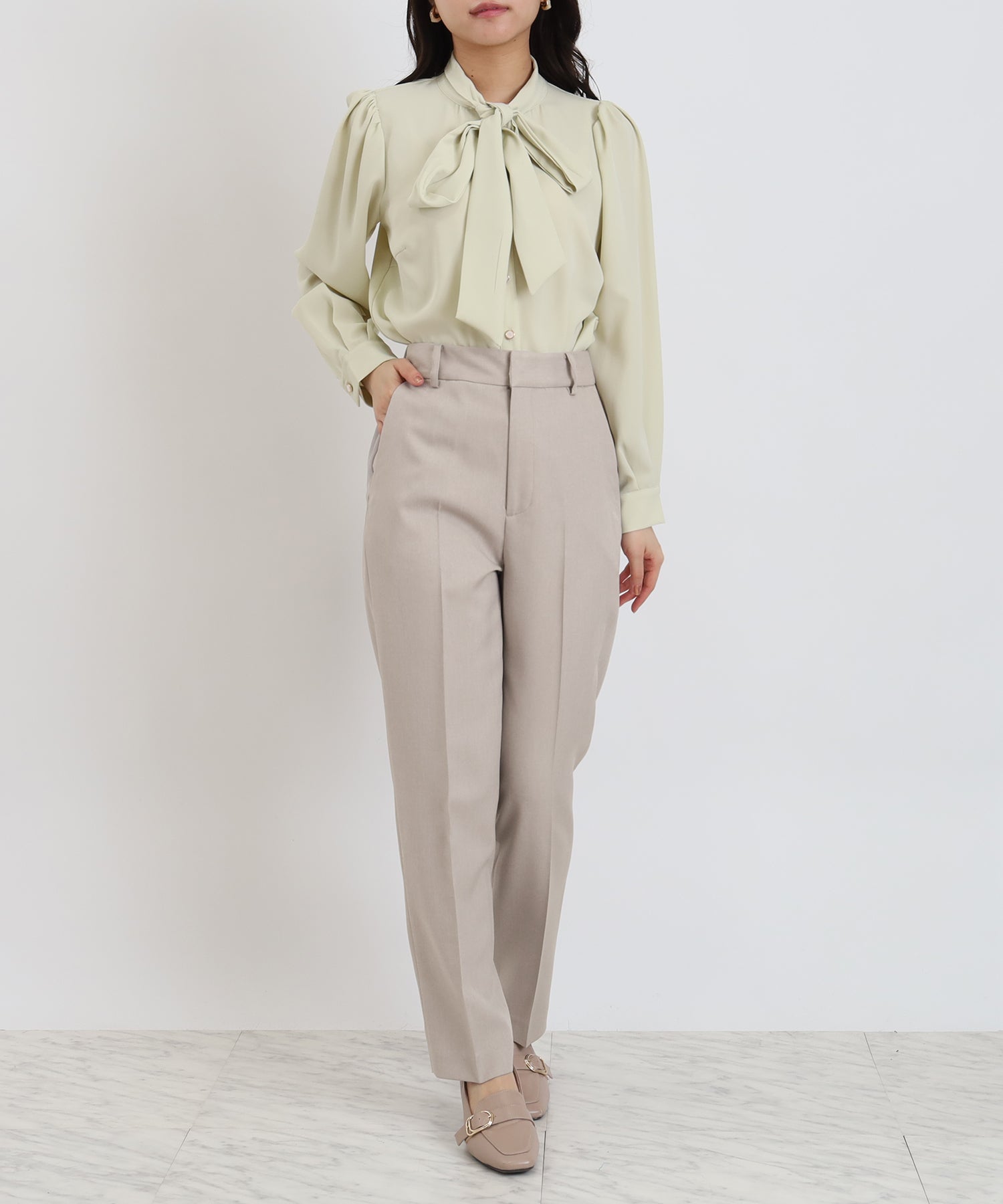 グレージュ model:156cm 着用サイズ:S