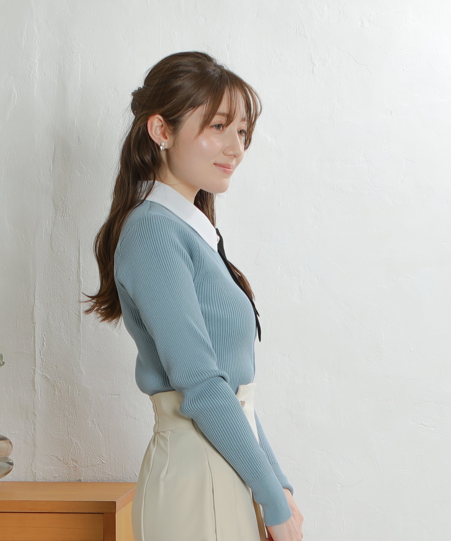 ダスティーブルー model:163cm 着用サイズ:M