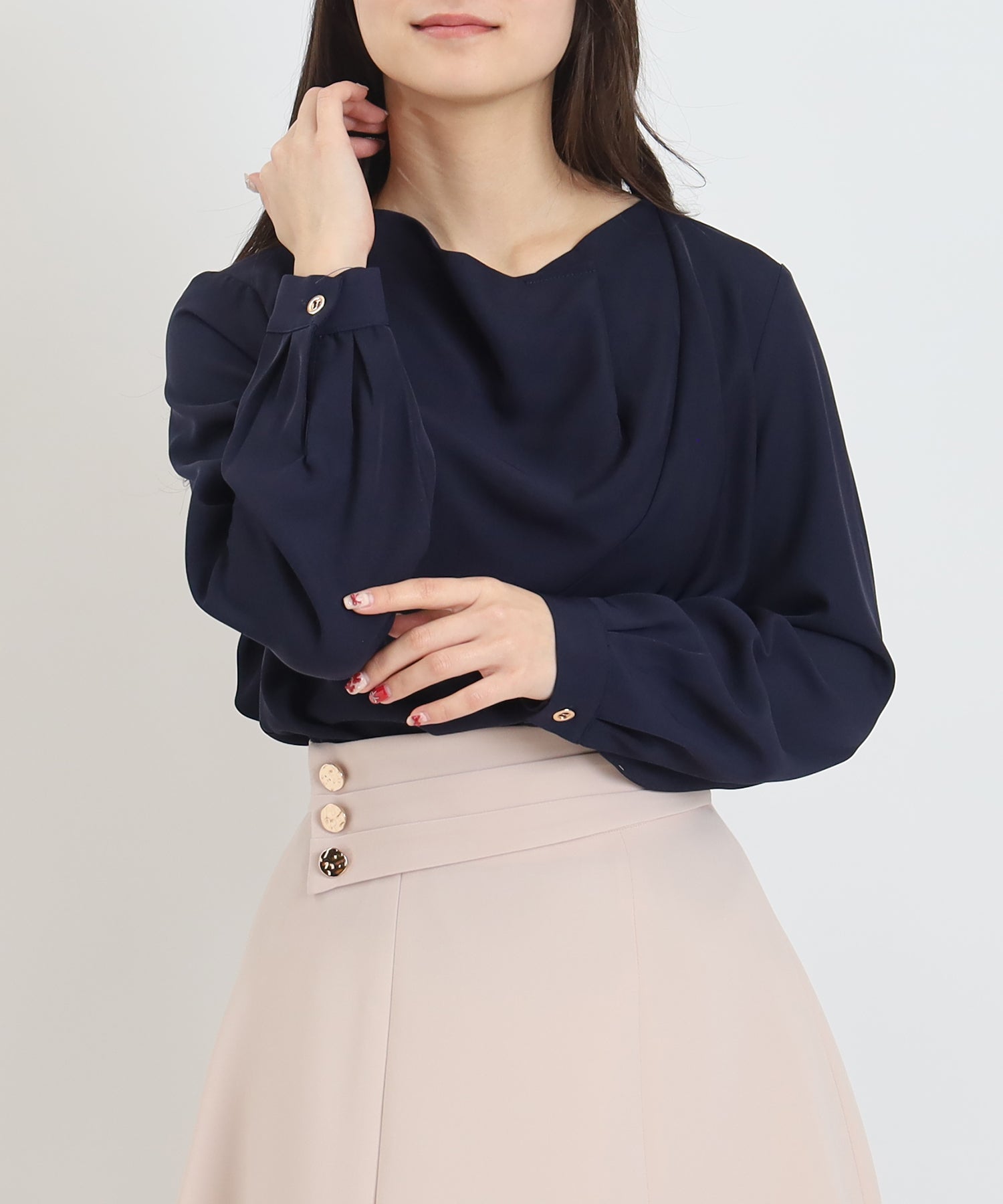 ネイビー model:160cm 着用サイズ:M