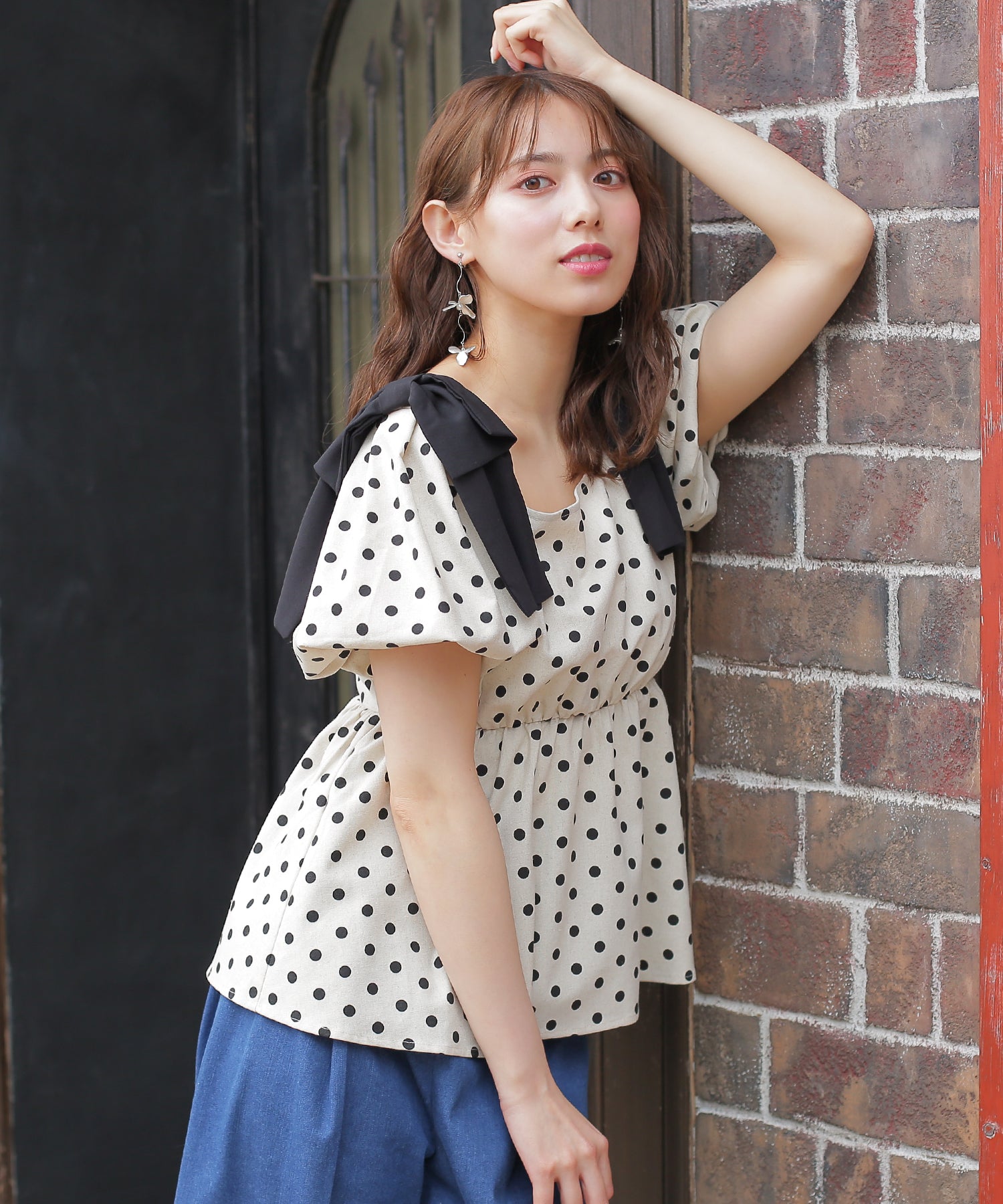 ベージュ model:164cm 着用サイズ:M