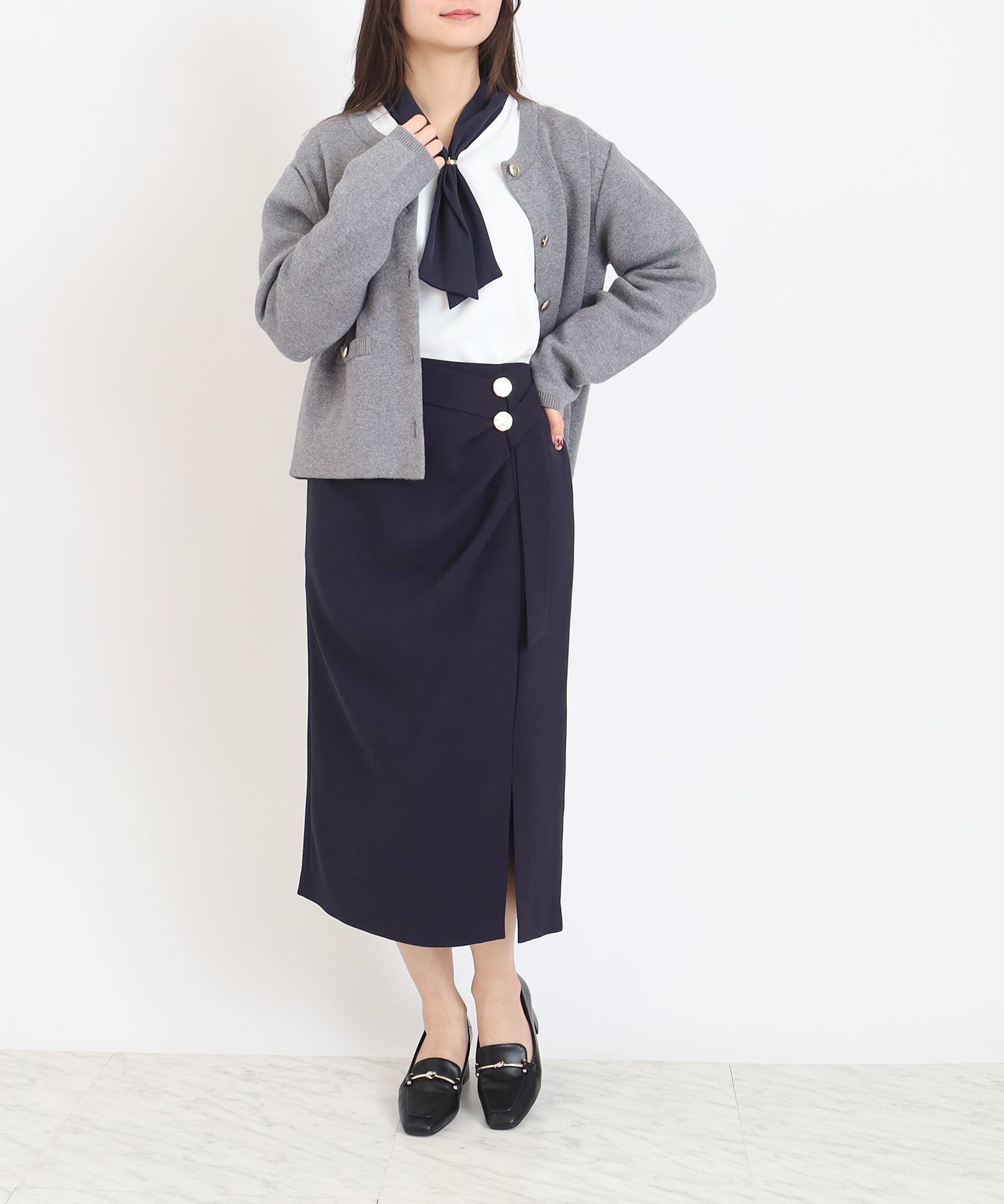 ネイビー model:160 着用サイズ:M