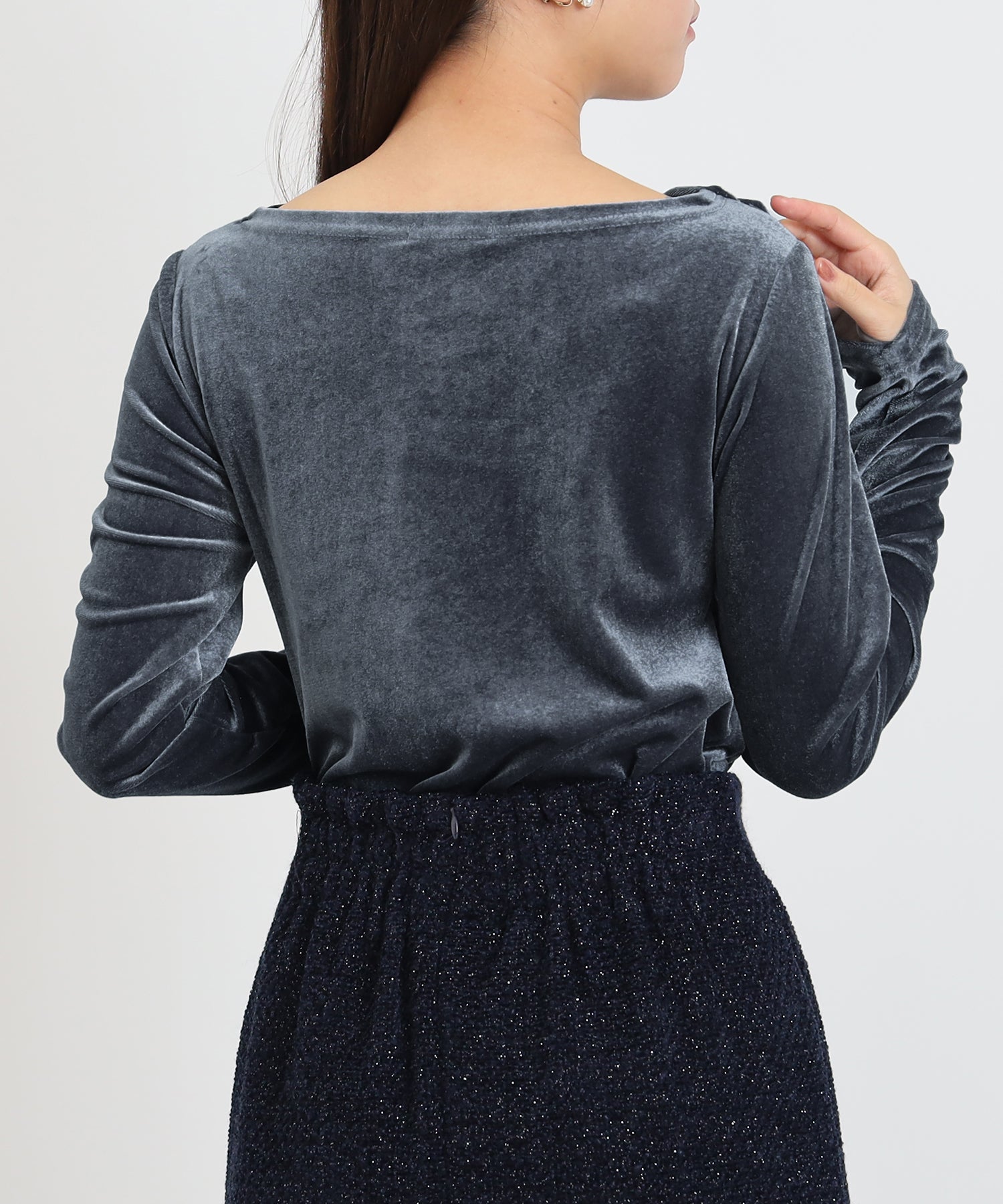 ライトグレー model:156 着用サイズ:M