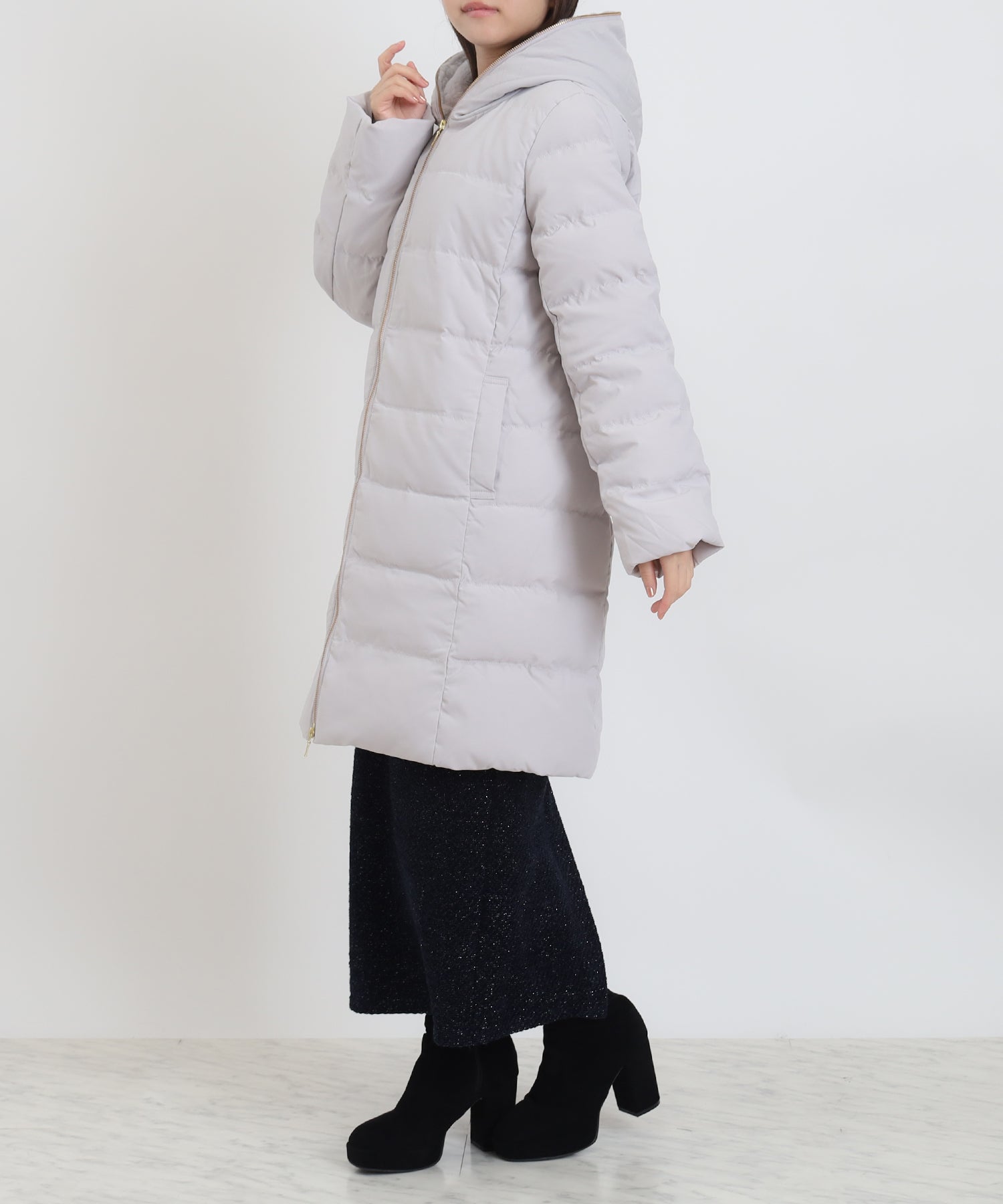 ライトグレー mode:156 着用サイズ:M