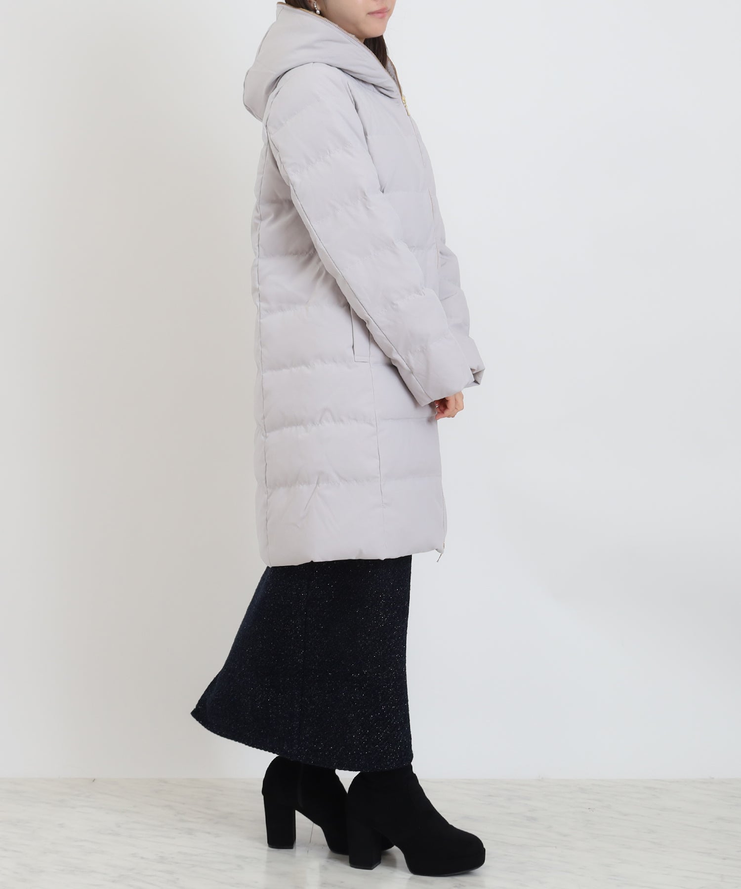 ライトグレー mode:156 着用サイズ:M