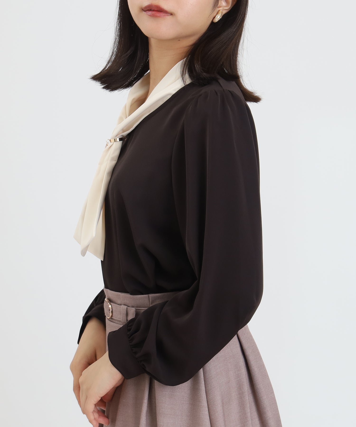 ブラウン model:156 着用サイズ:S