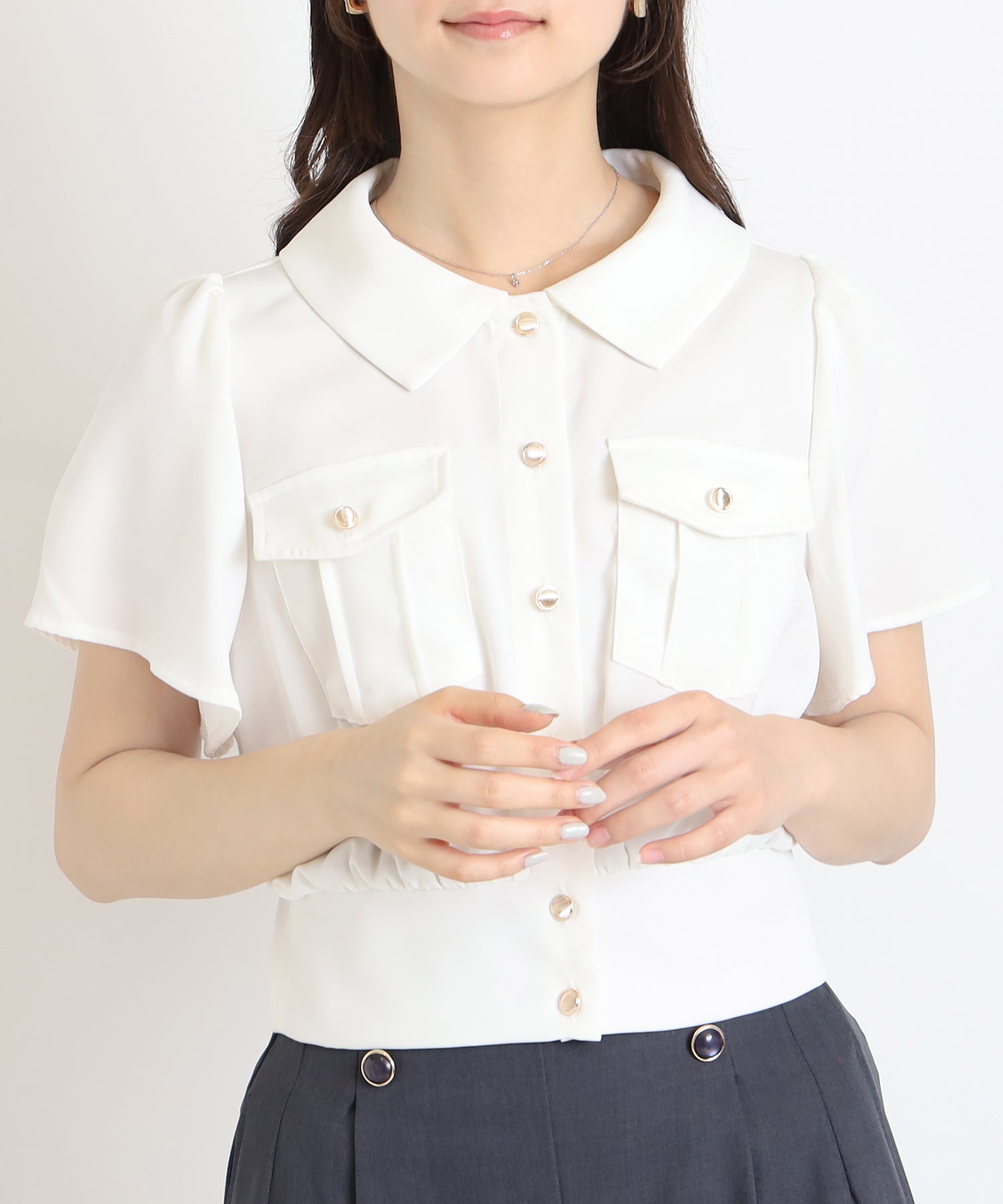 ホワイト model:160 着用サイズ:M