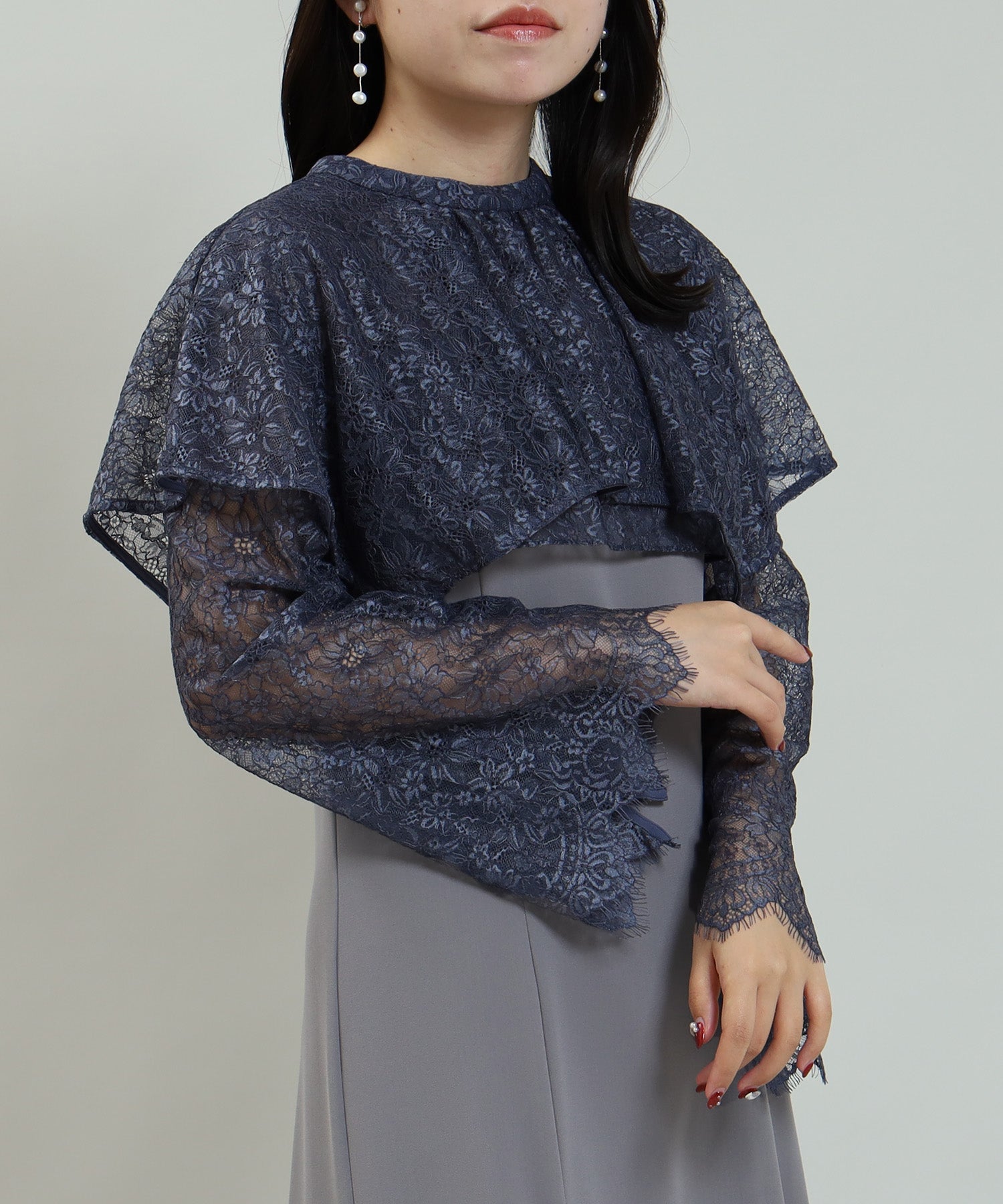 ダスティーブルー model:156cm 着用サイズ:M