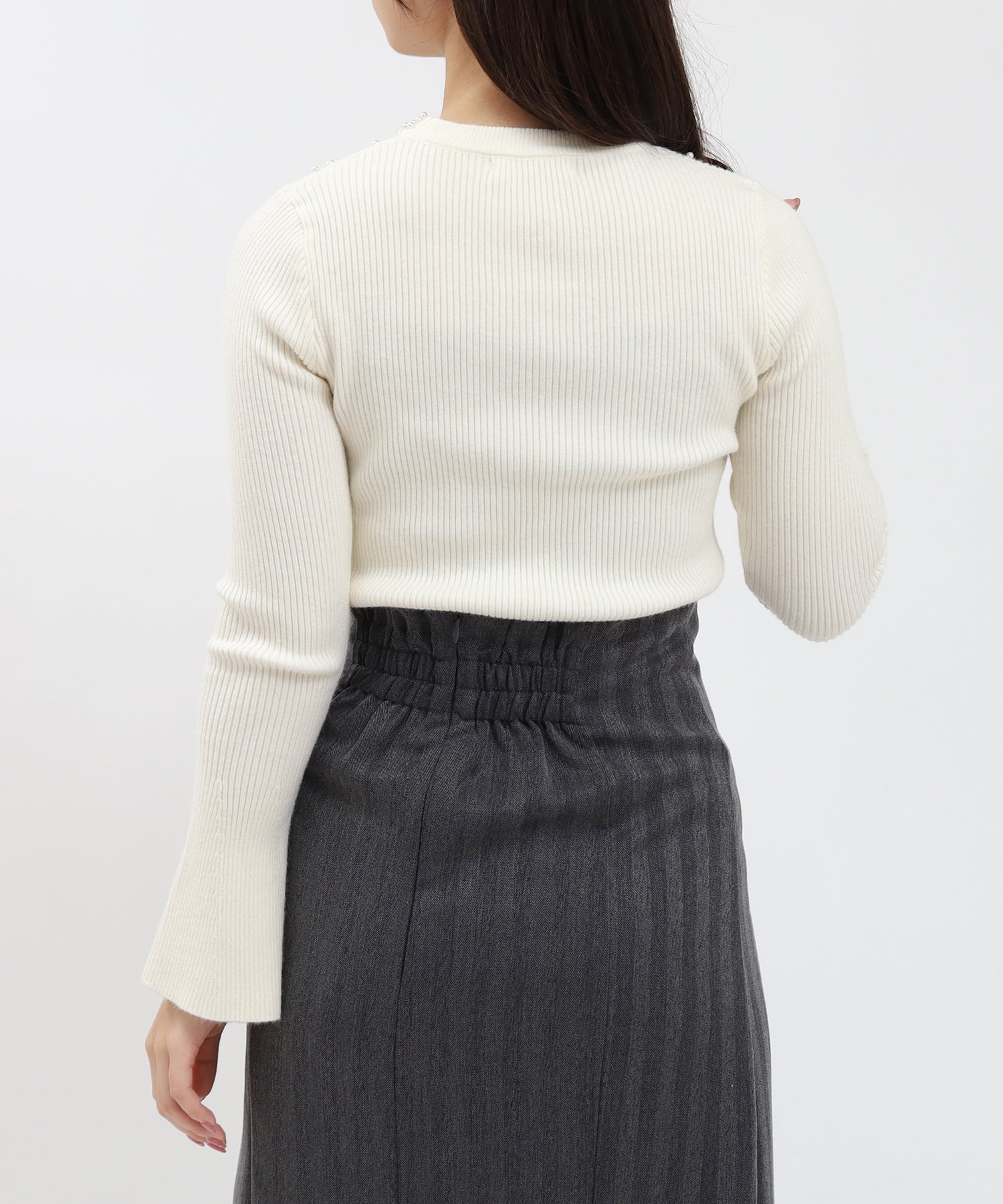 ピンクベージュ model:156cm 着用サイズ:M
