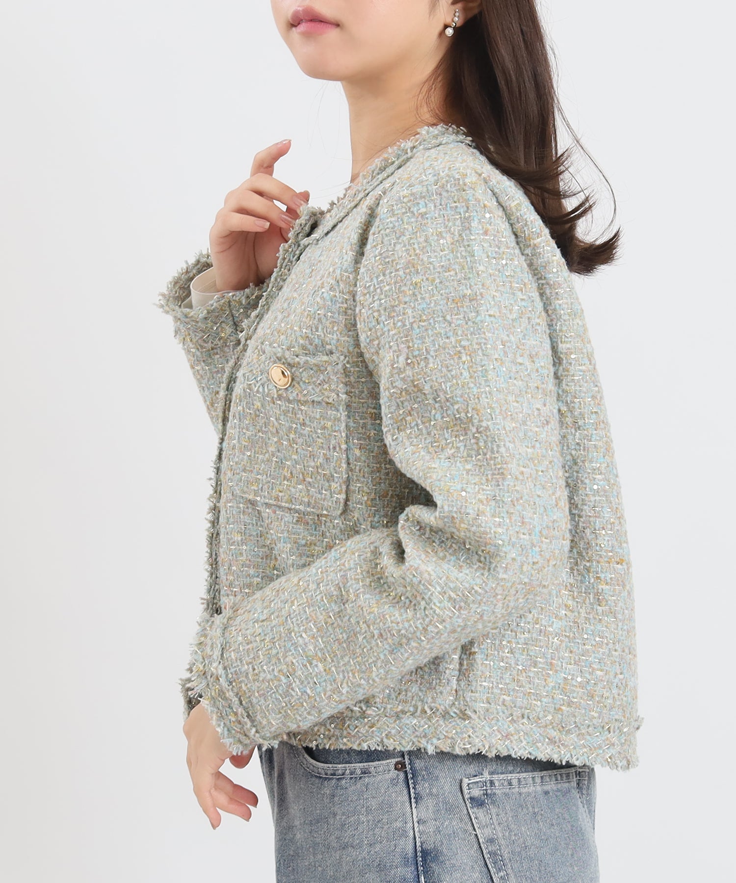 グリーン model:156 着用サイズ:M