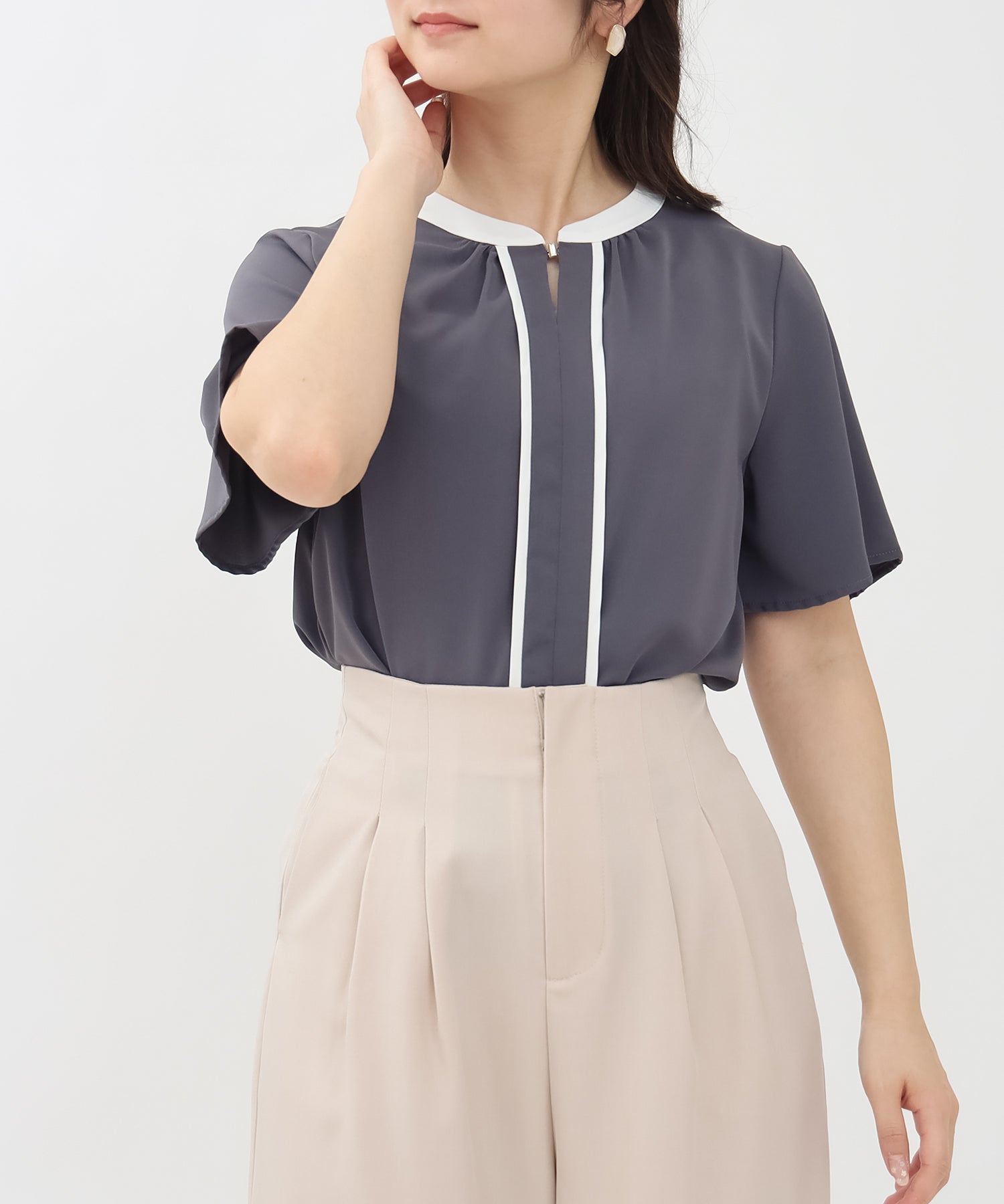 チャコール model:160cm 着用サイズ:M