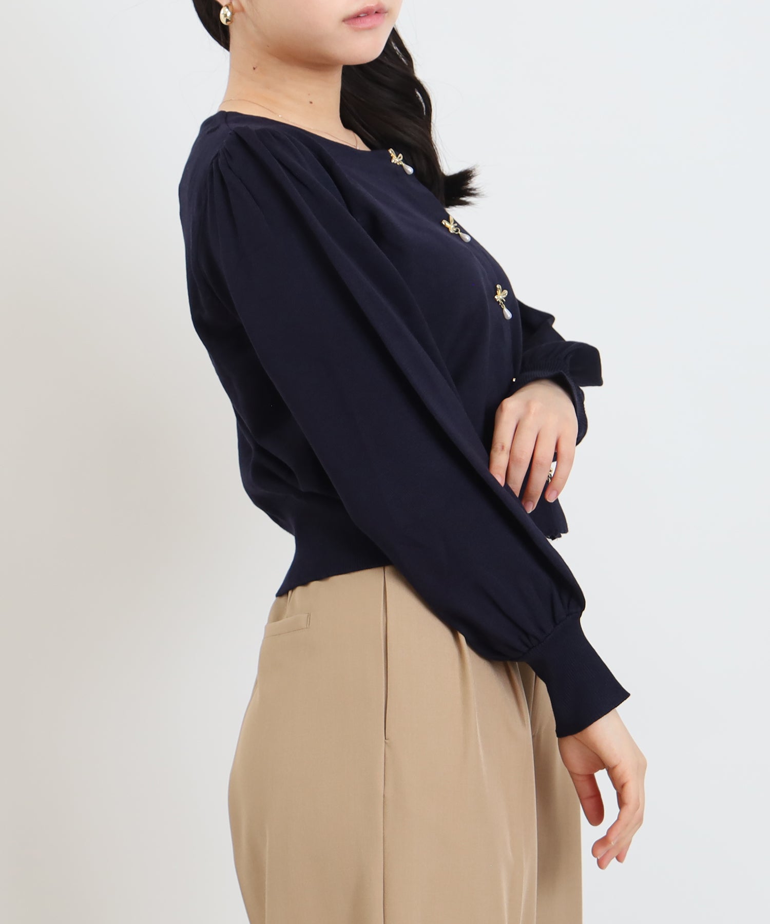 ネイビー model:156cm 着用サイズ:M