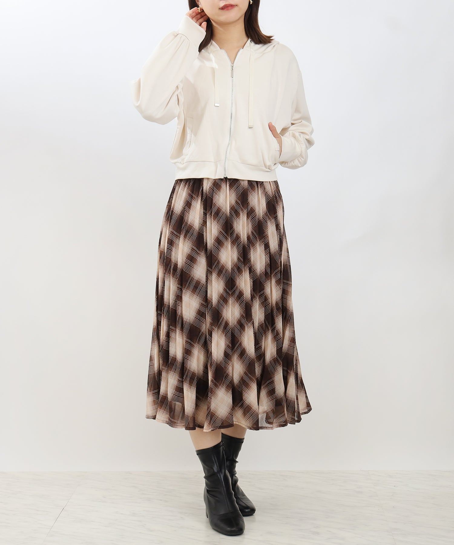 ブラウン model:156㎝ 着用サイズ:M