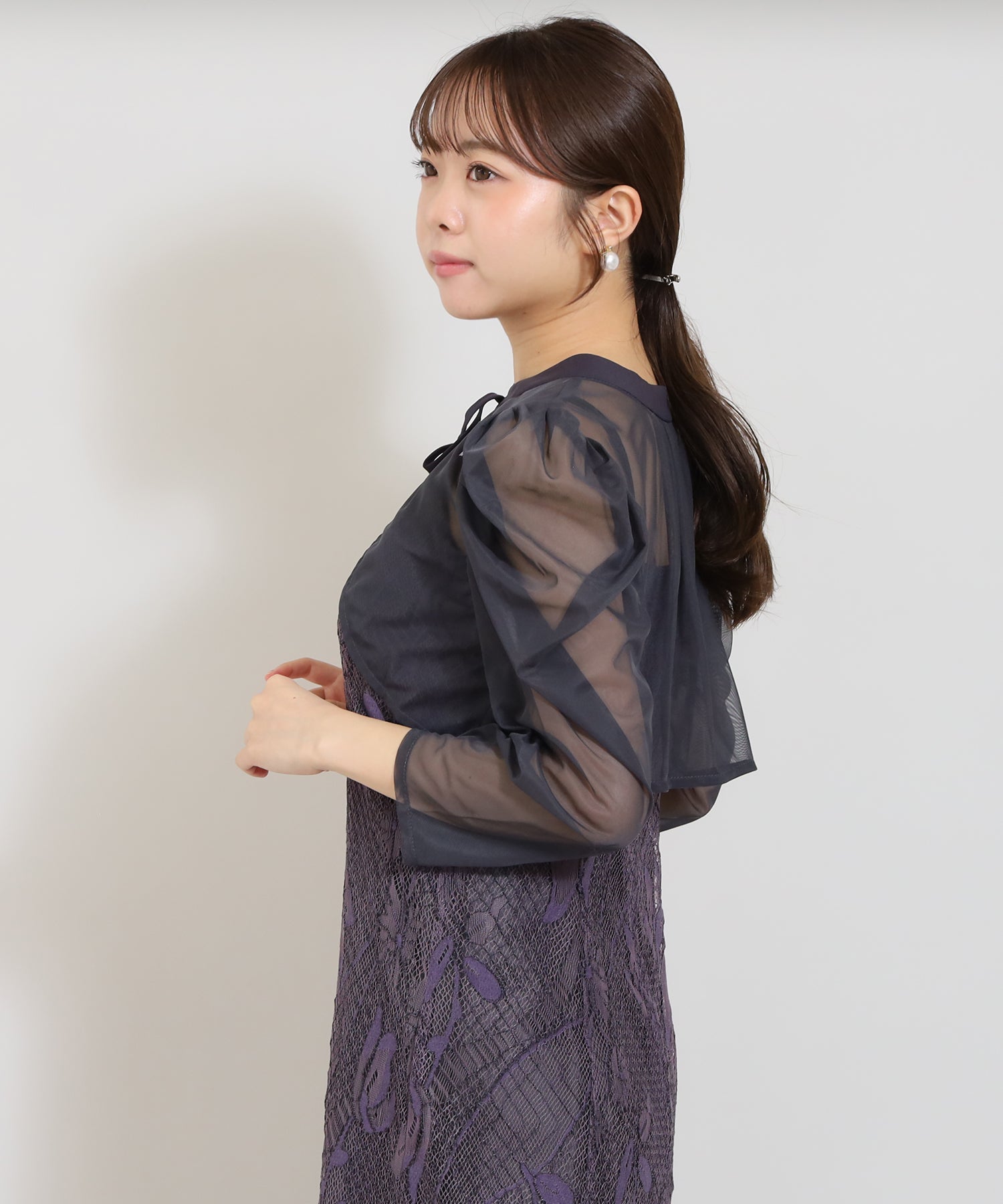 パープル model:156 着用サイズ:M