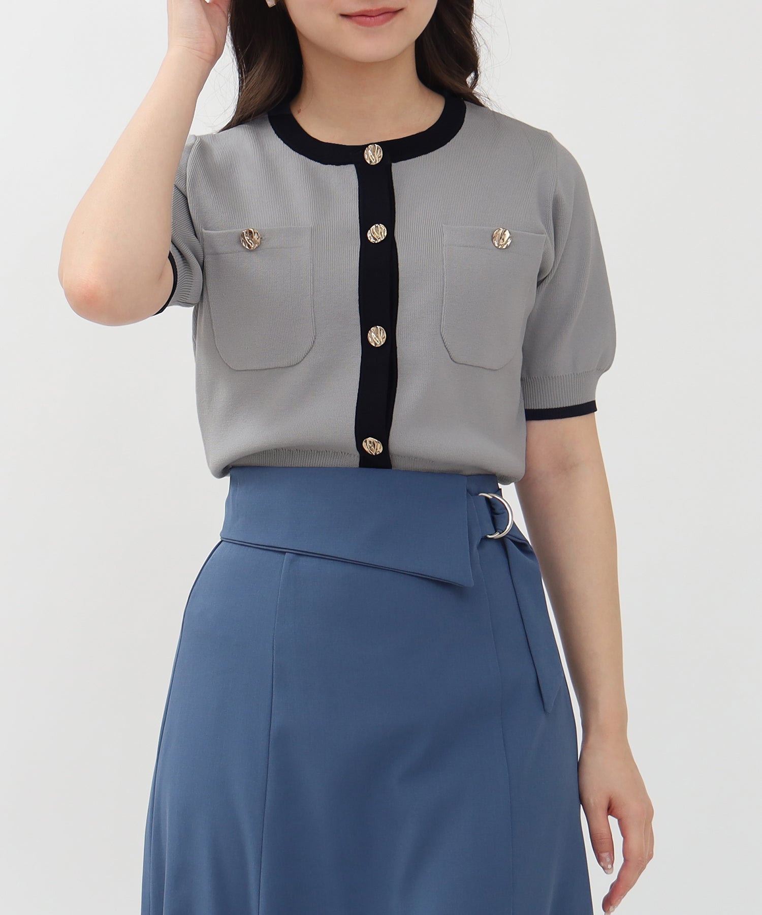 ライトグレー model:160㎝ 着用サイズ:M