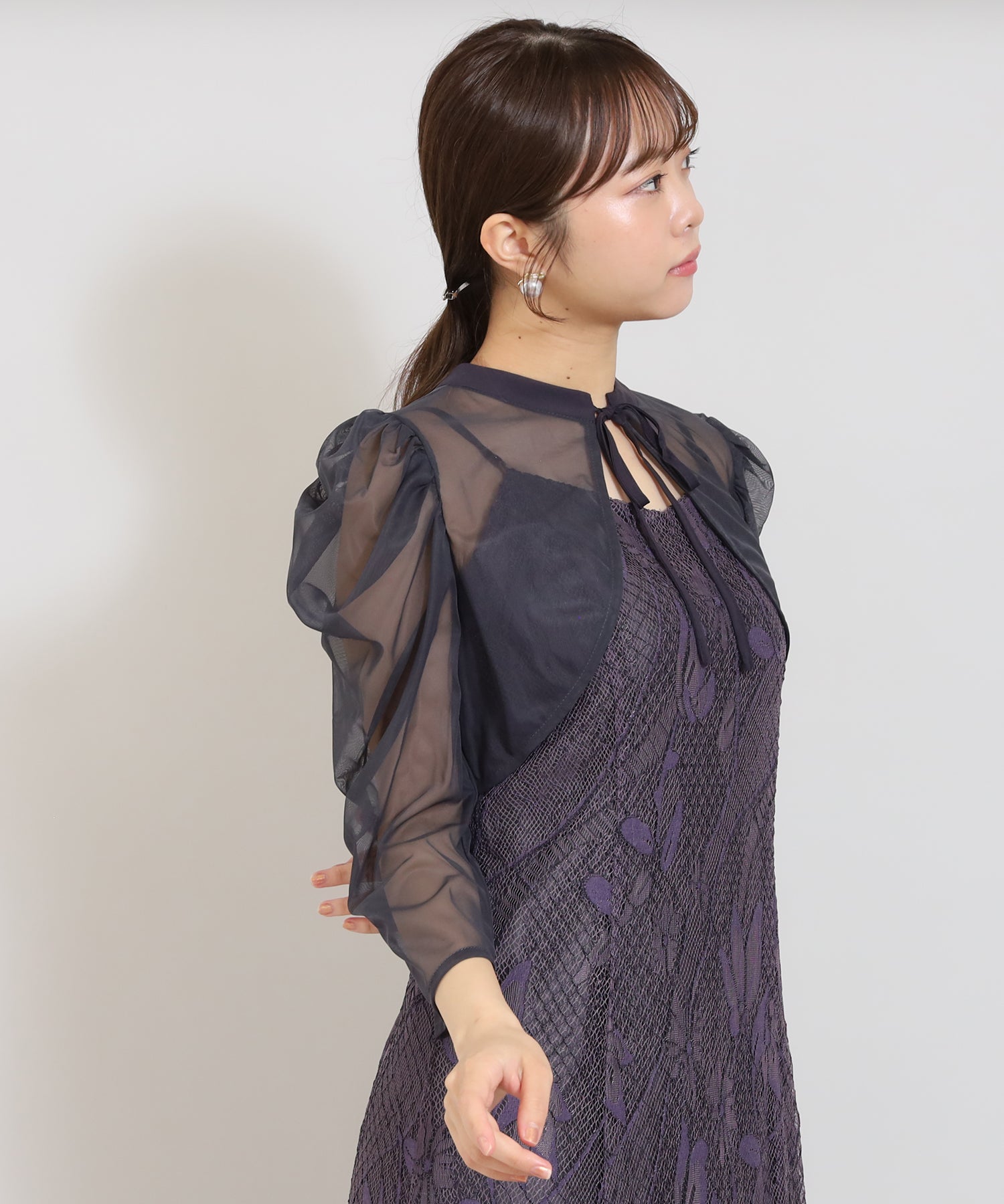 パープル model:156 着用サイズ:M