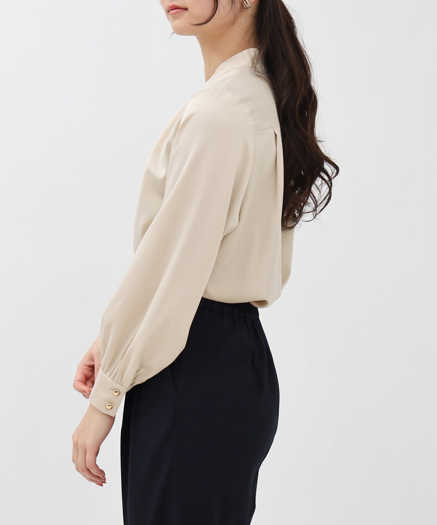 ベージュ model:160 着用サイズ:M