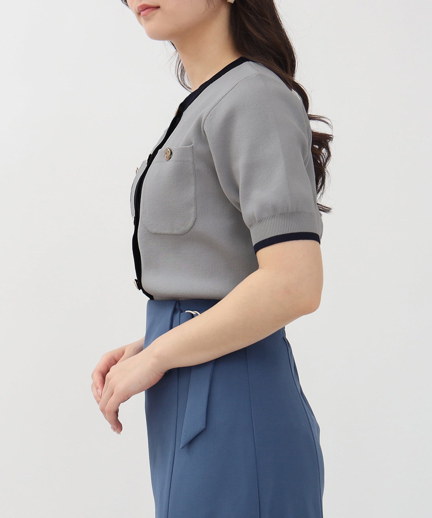 ライトグレー model:160㎝ 着用サイズ:M