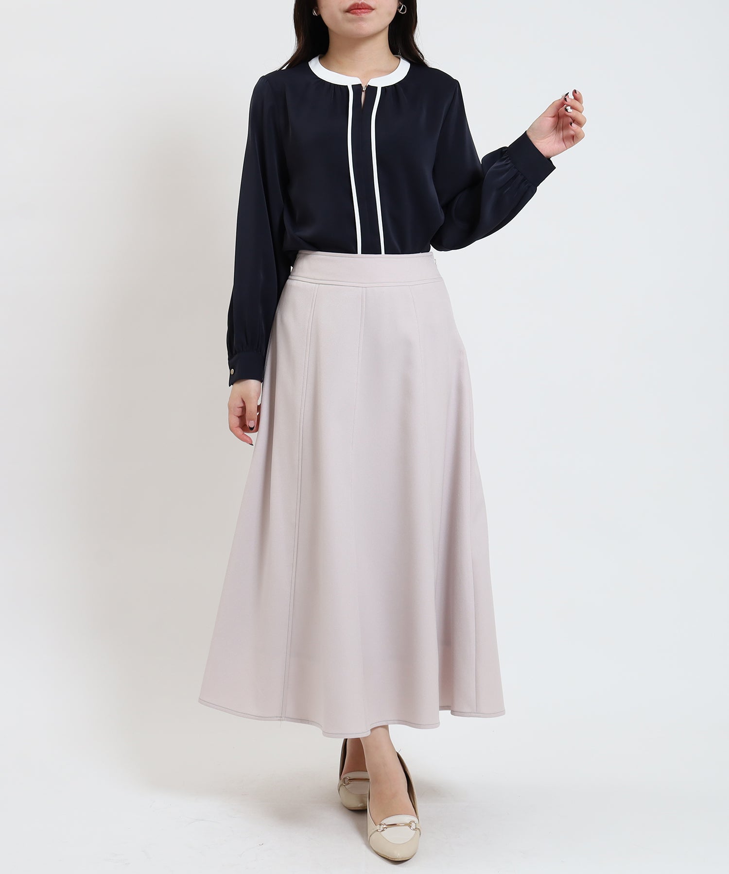 ネイビー model:156cm/骨格ストレート 着用サイズ:M