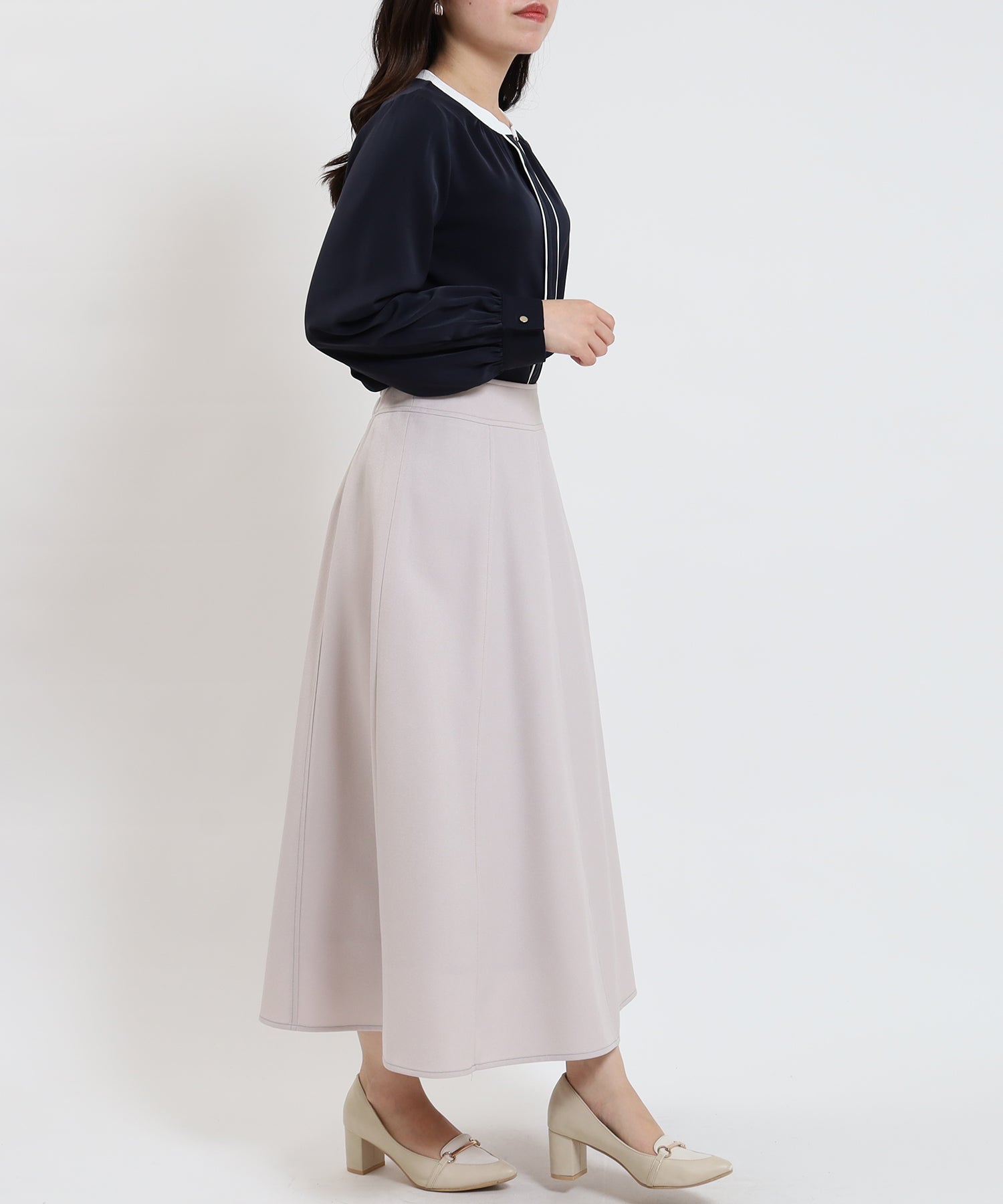 ネイビー model:156cm/骨格ストレート 着用サイズ:M