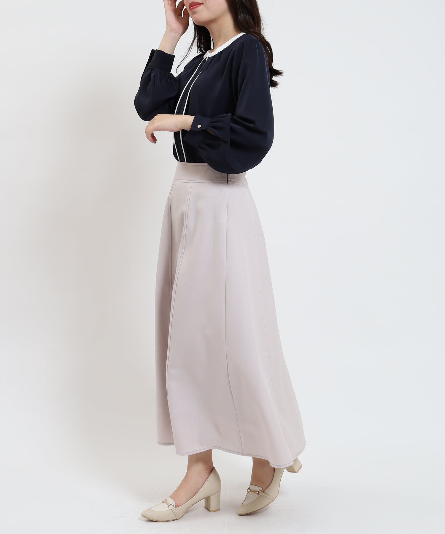 ネイビー model:156cm/骨格ストレート 着用サイズ:M