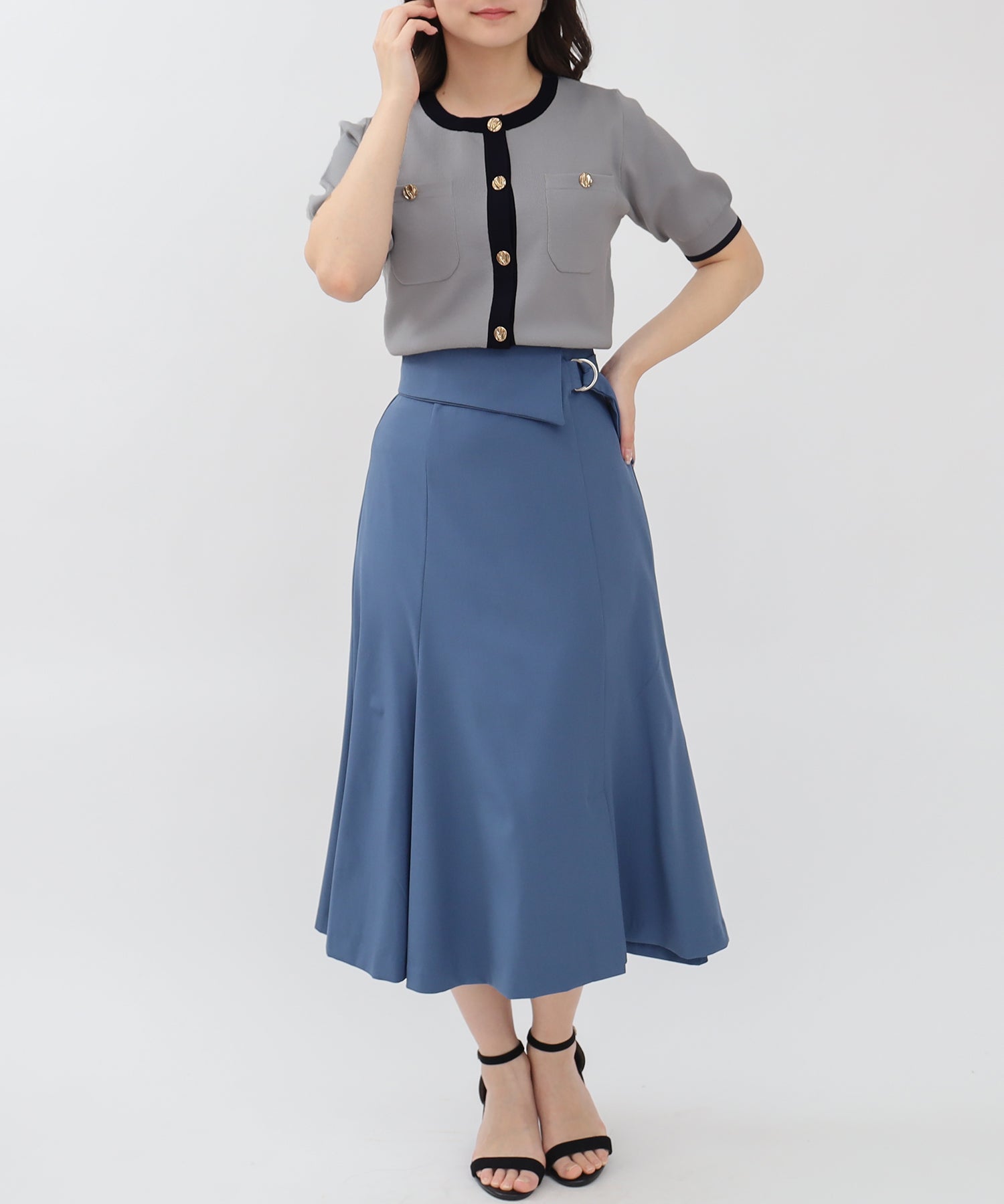 ライトグレー model:160㎝ 着用サイズ:M