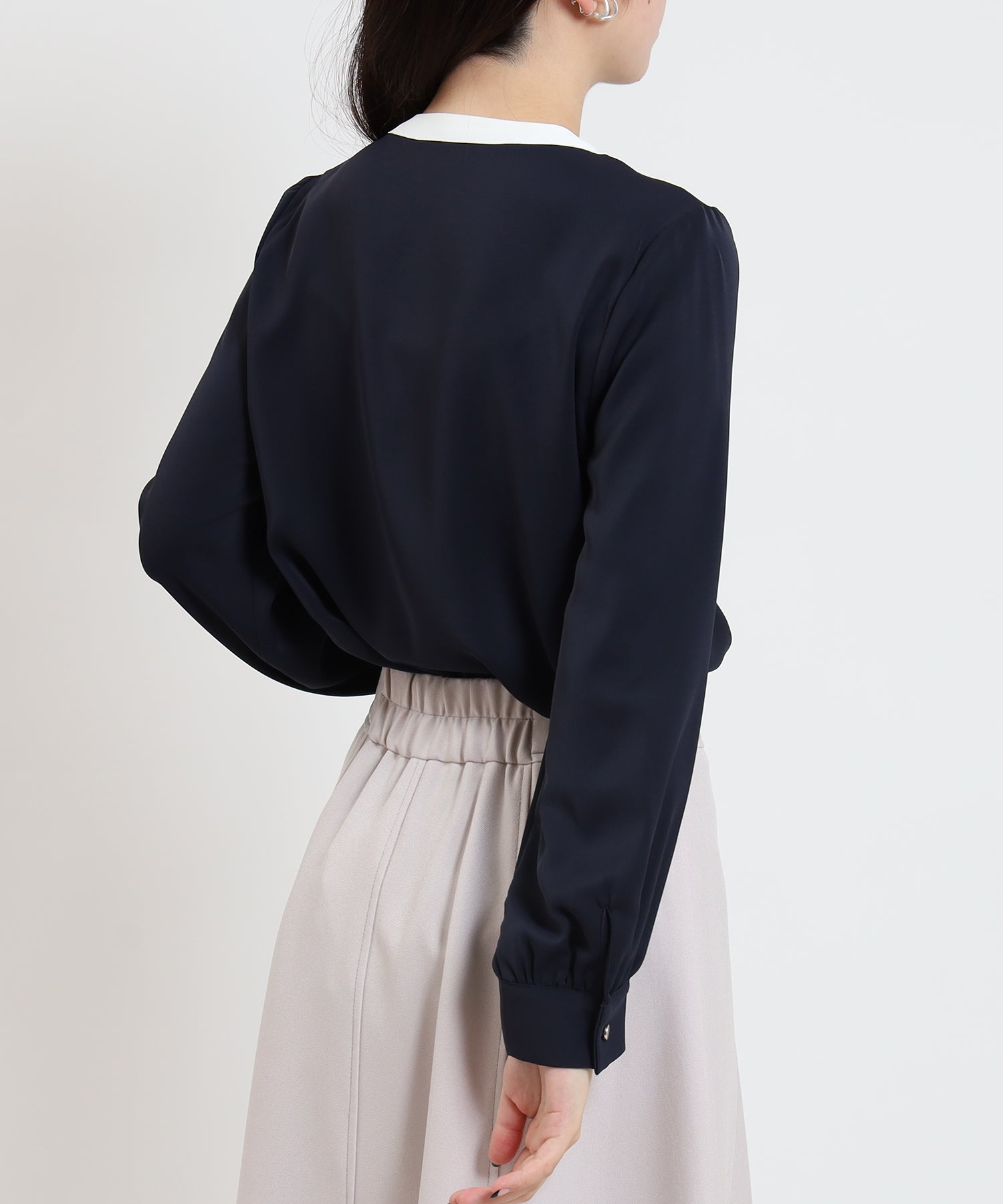 ネイビー model:156cm/骨格ストレート 着用サイズ:M