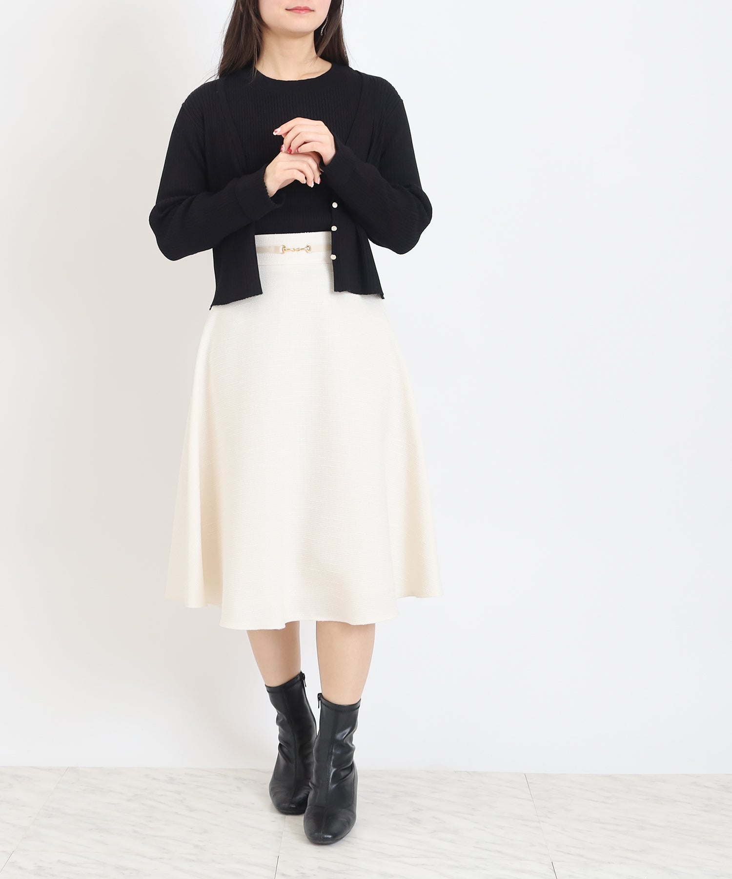 ホワイト model:160 着用サイズ:M