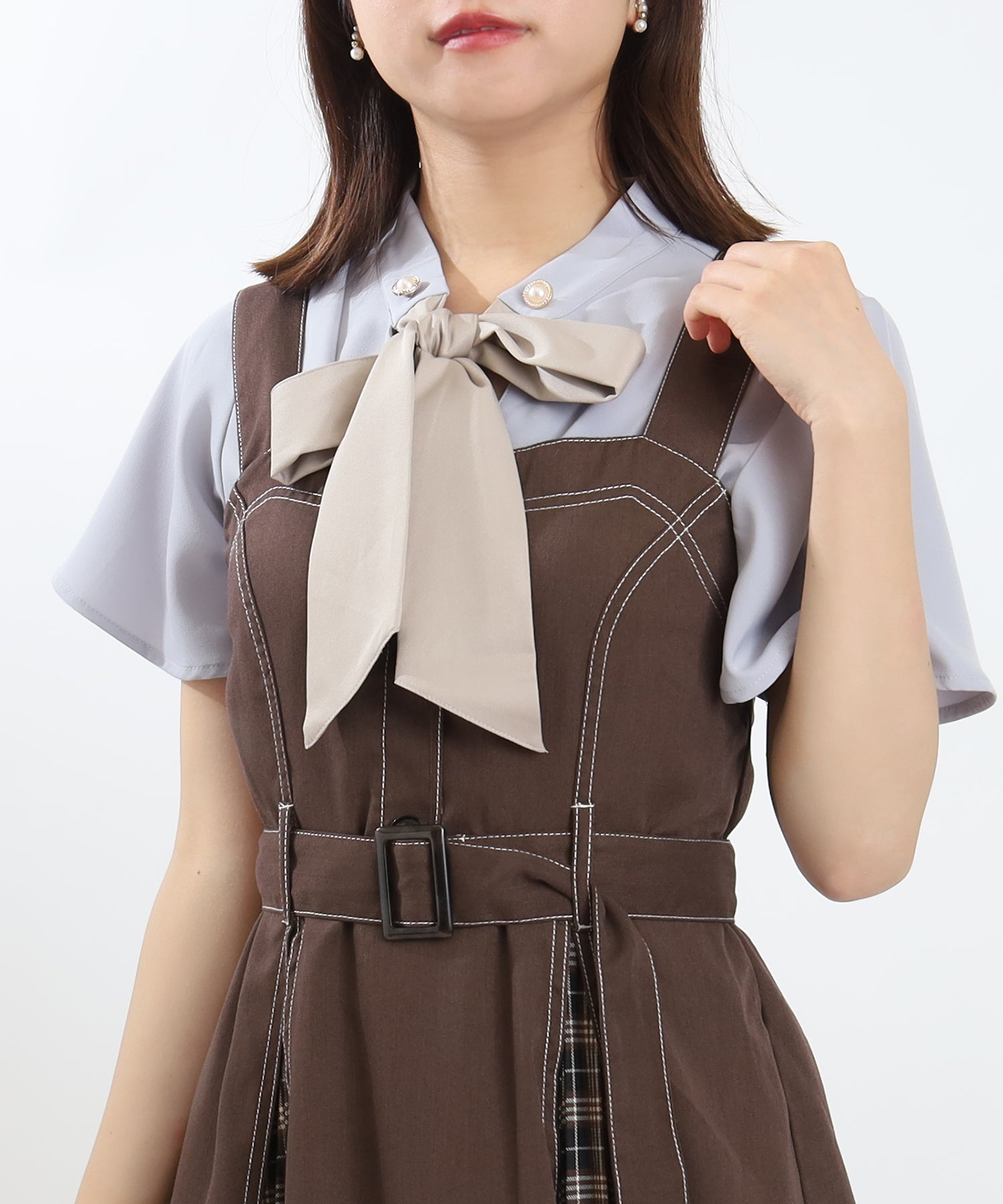 ブラウン model:156 着用サイズ:M
