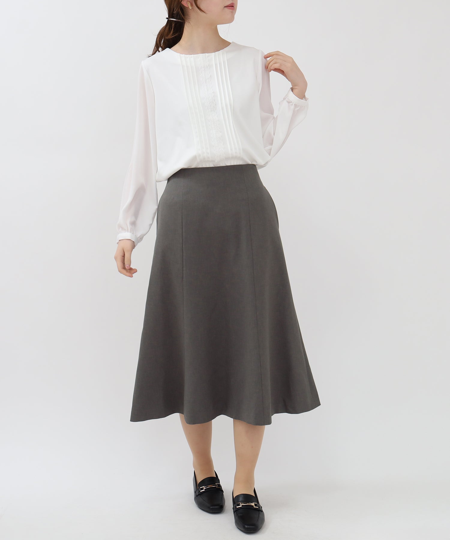 ライトグレー model:161cm 着用サイズ:S