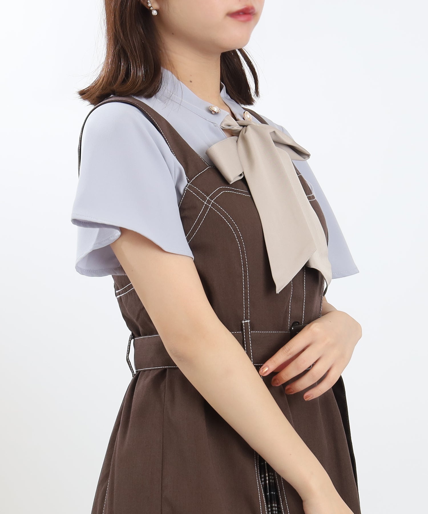 ブラウン model:156 着用サイズ:M