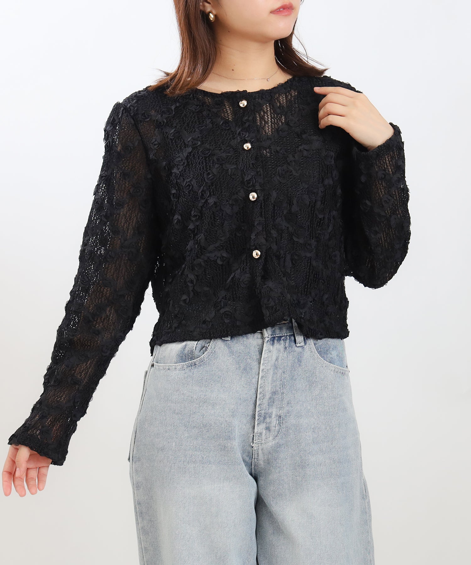 ブラック model:156 着用サイズ:M