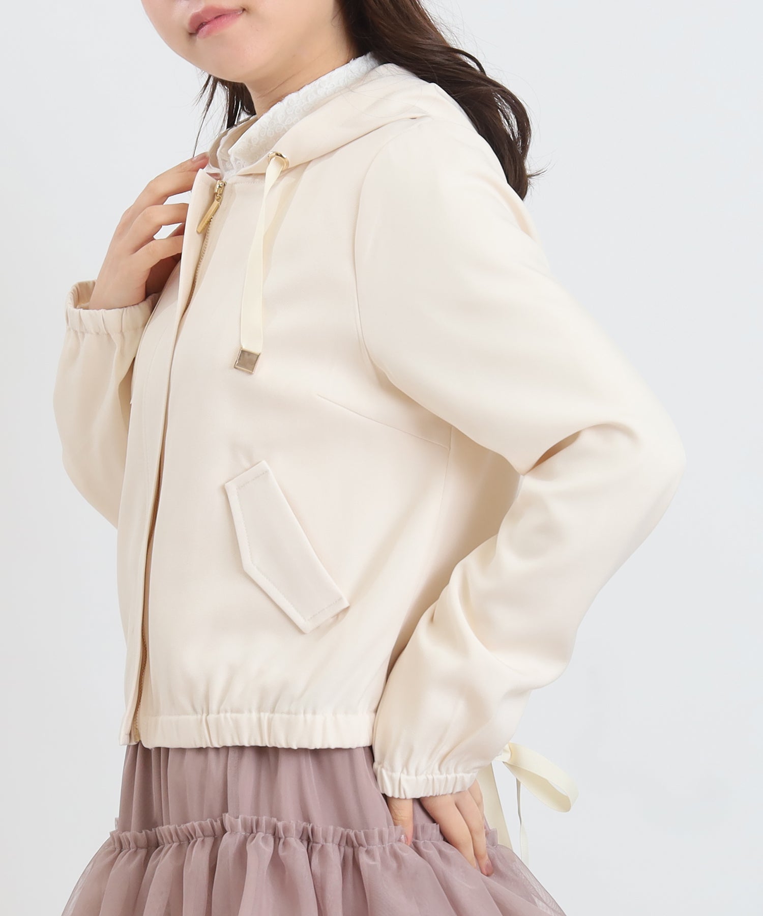 ベージュ model:156 着用サイズ:M