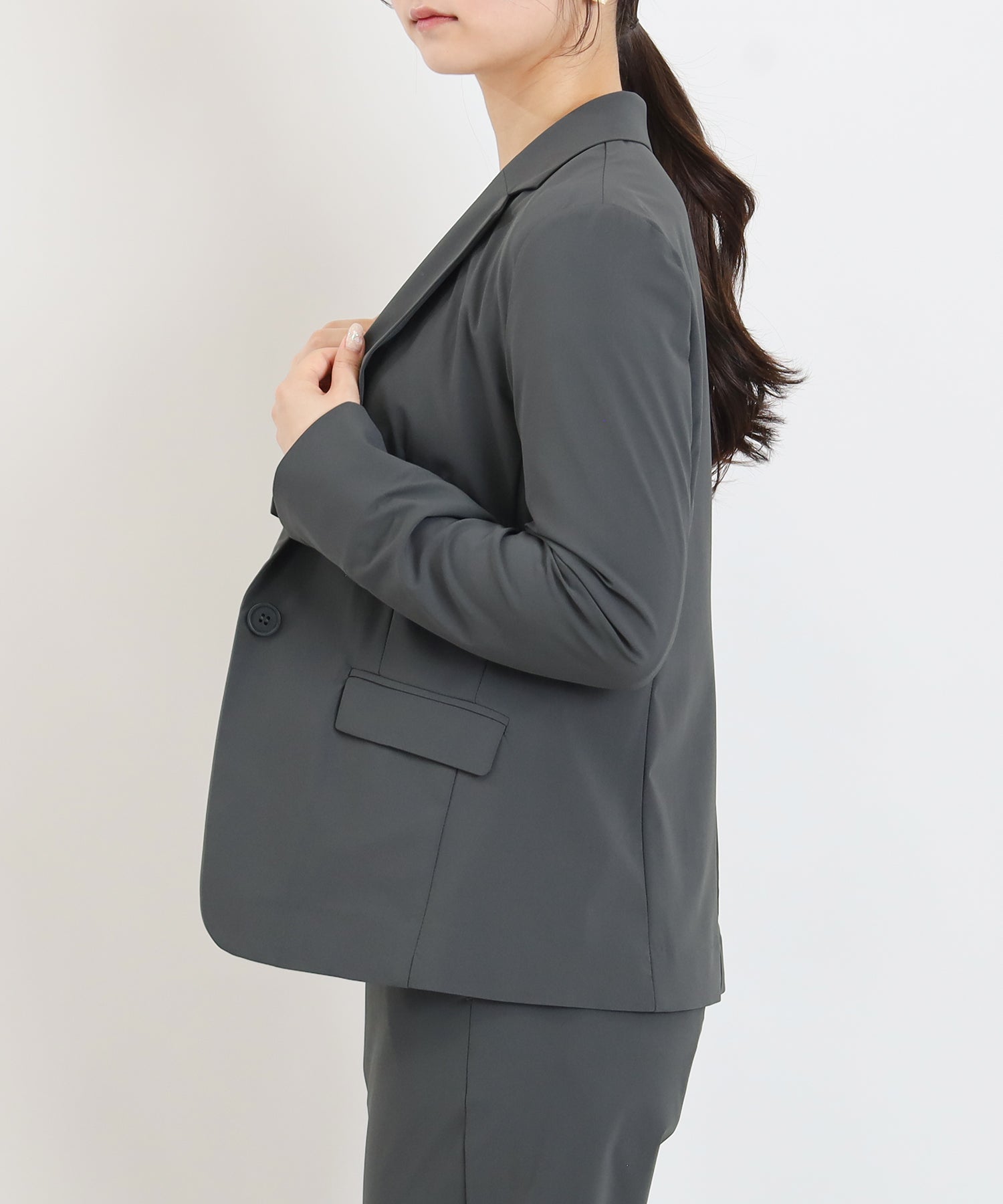 ライトグレー model:160cm 着用サイズ:M