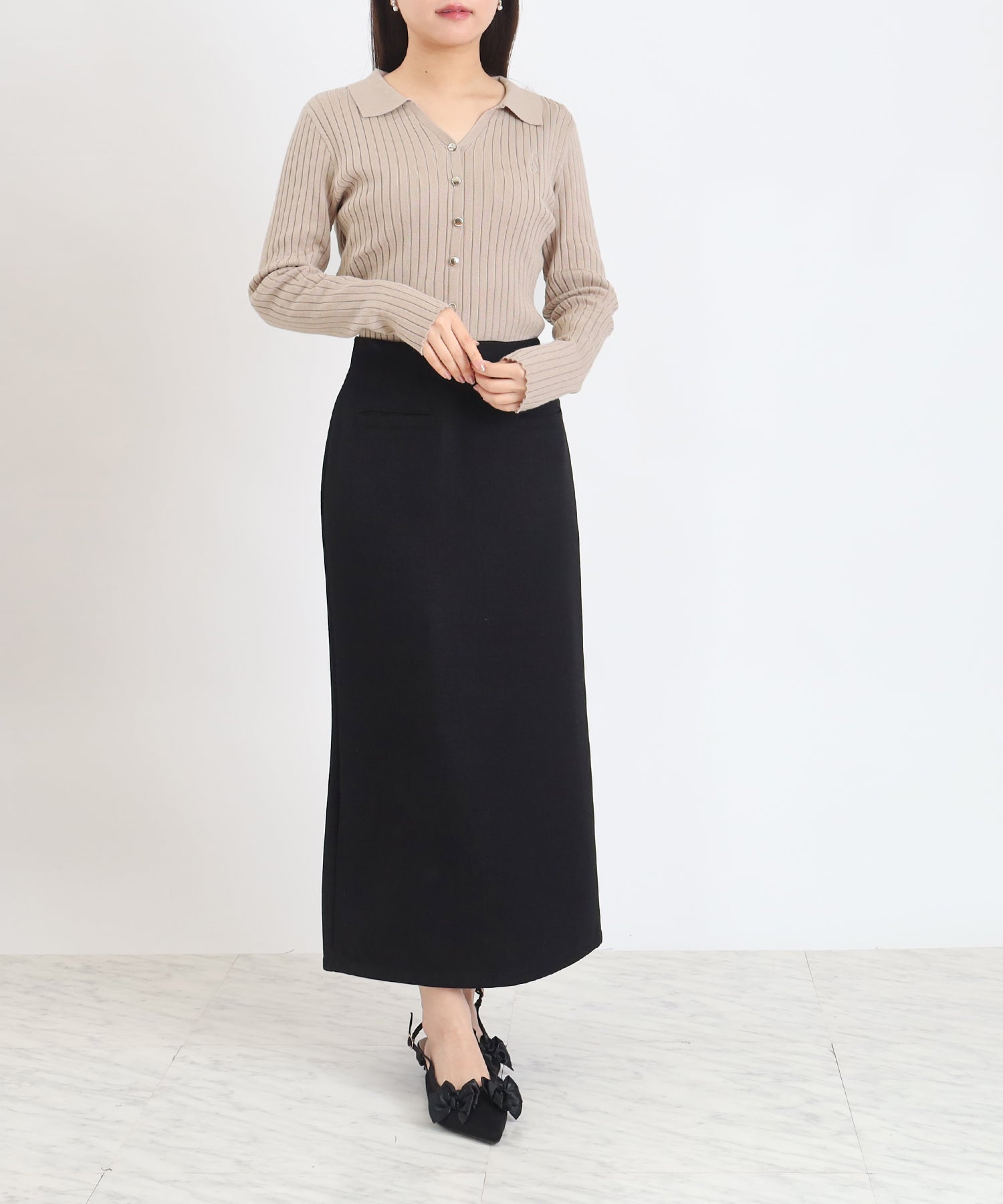 ベージュ model:156 着用サイズ:M