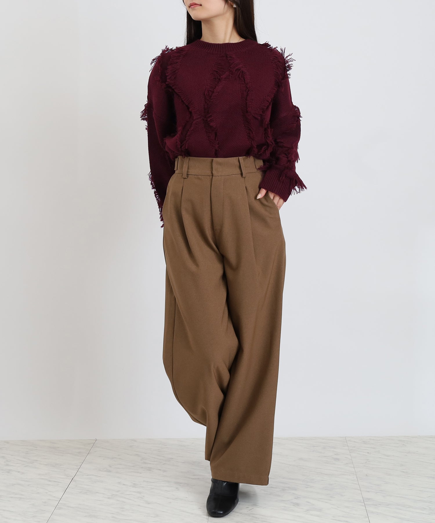 ワイン model:160cm 着用サイズ:M