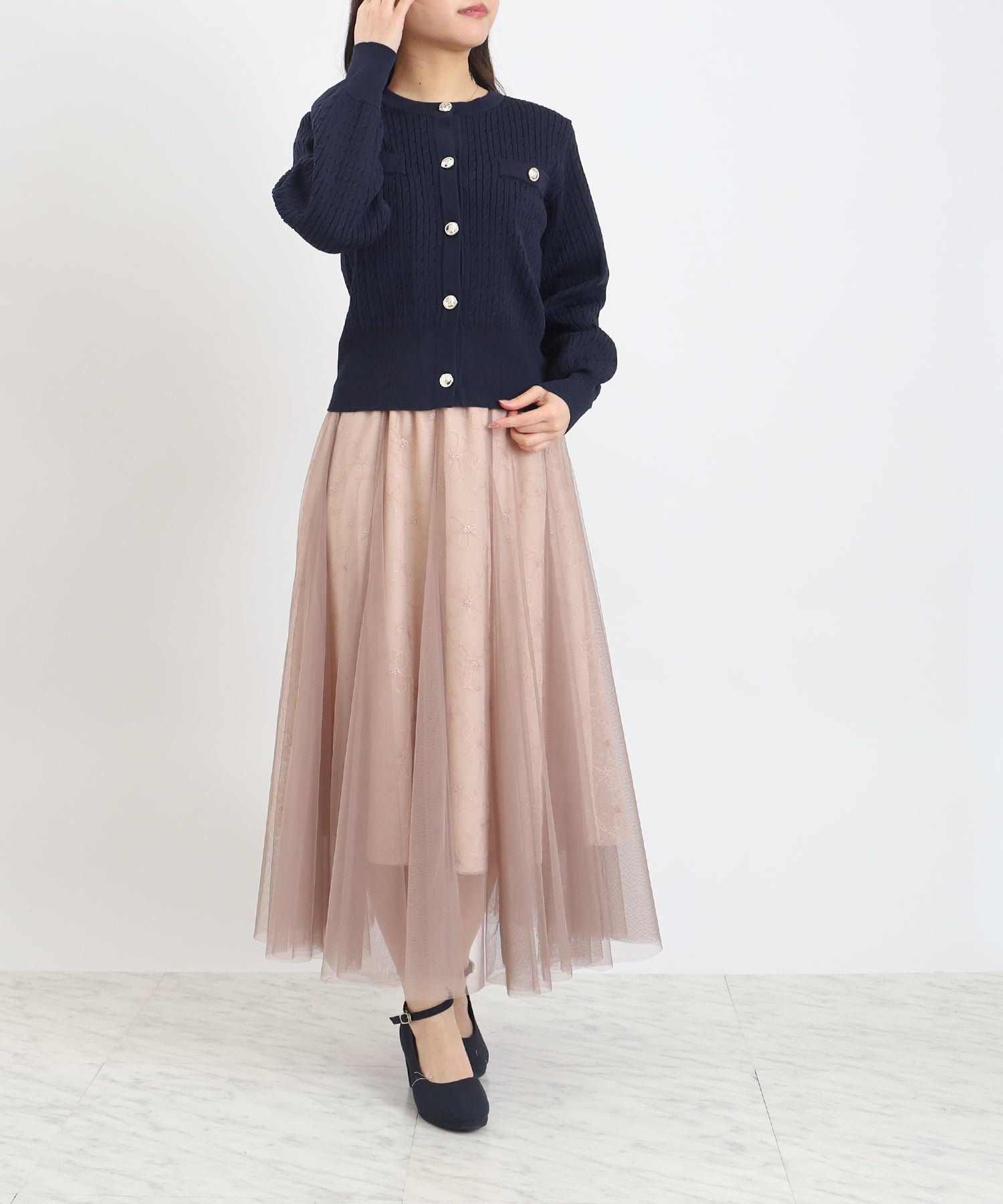 ネイビー model:156 着用サイズ:M