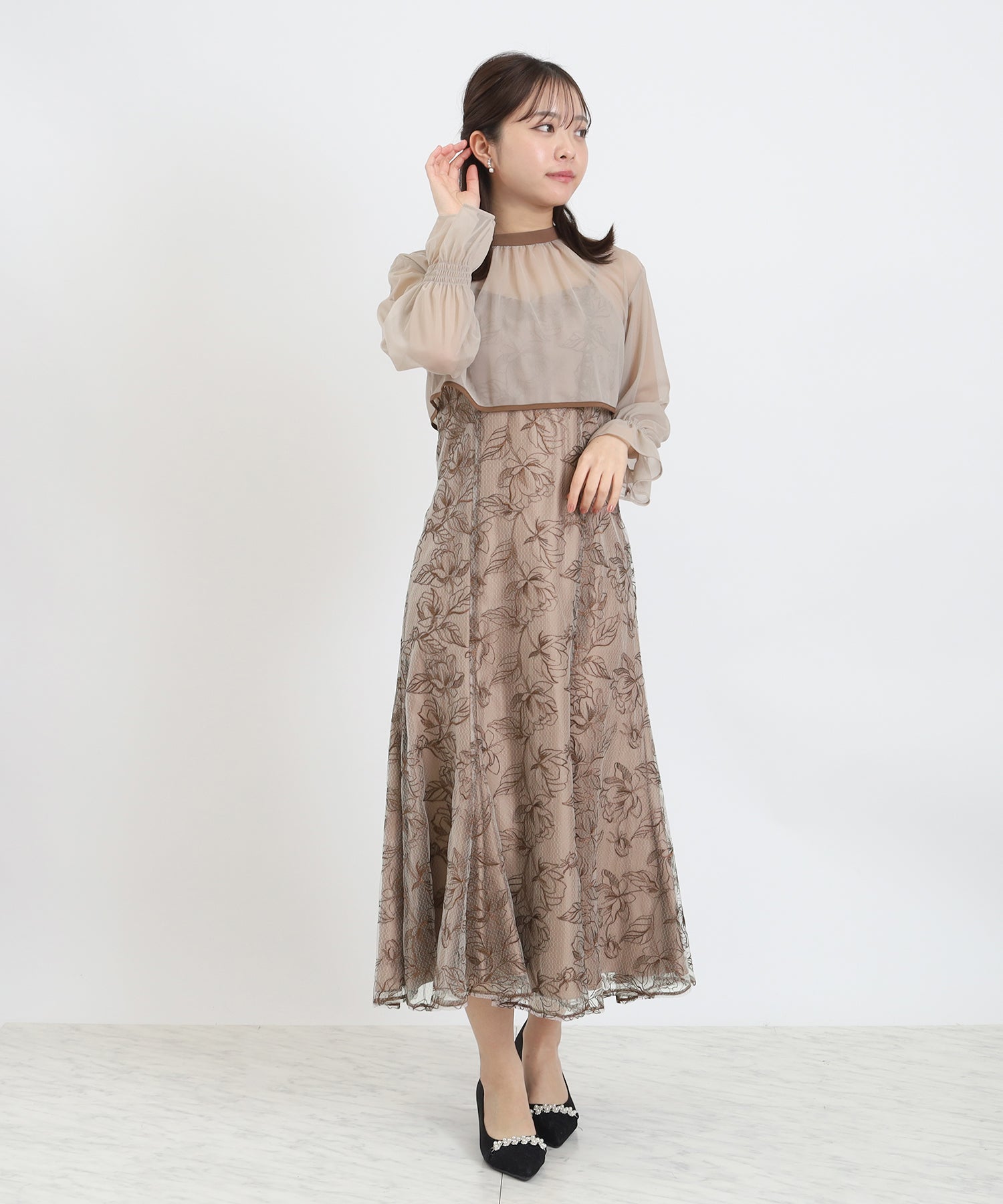 ブラウン model:156 着用サイズ:S