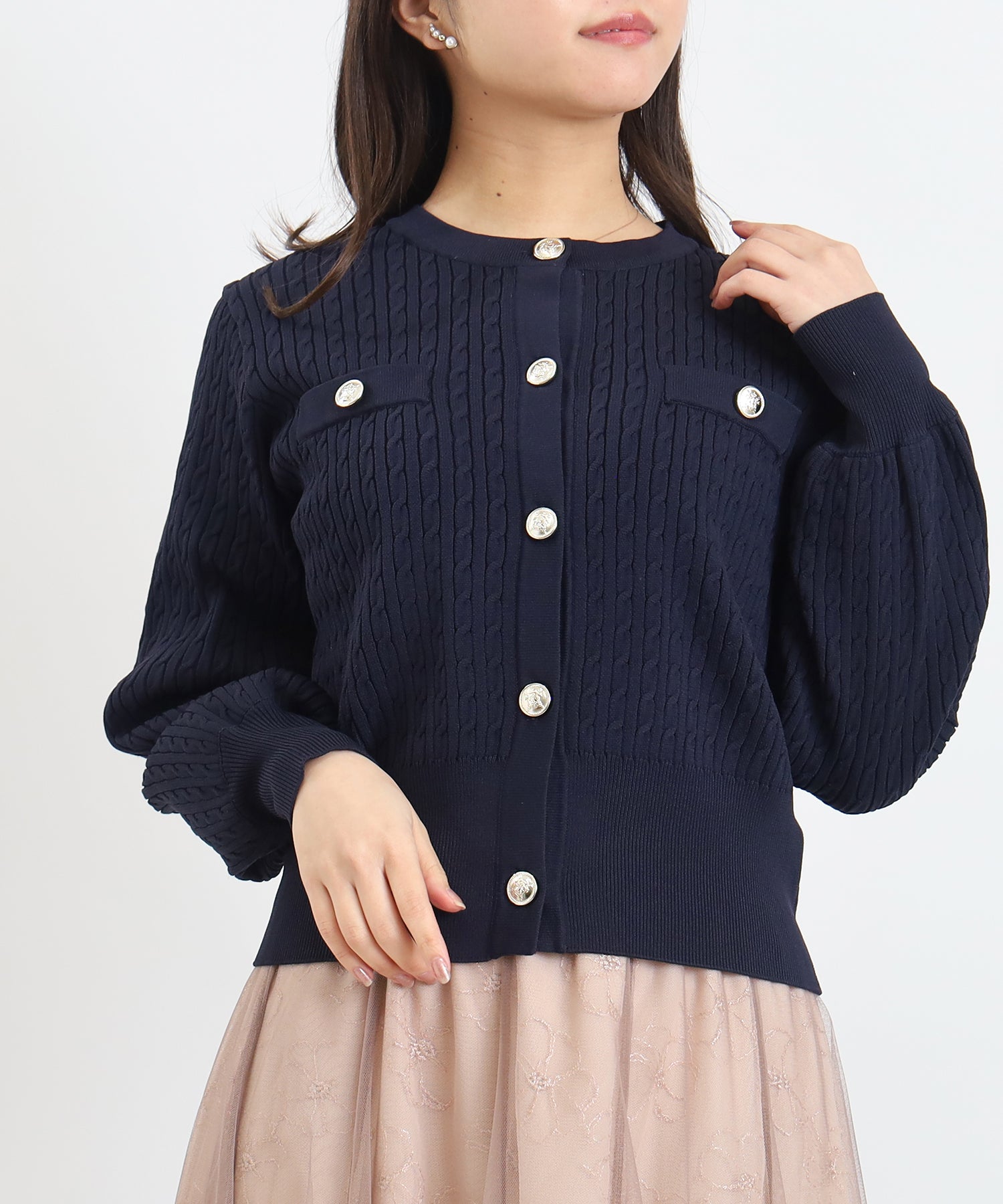 ネイビー model:156 着用サイズ:M